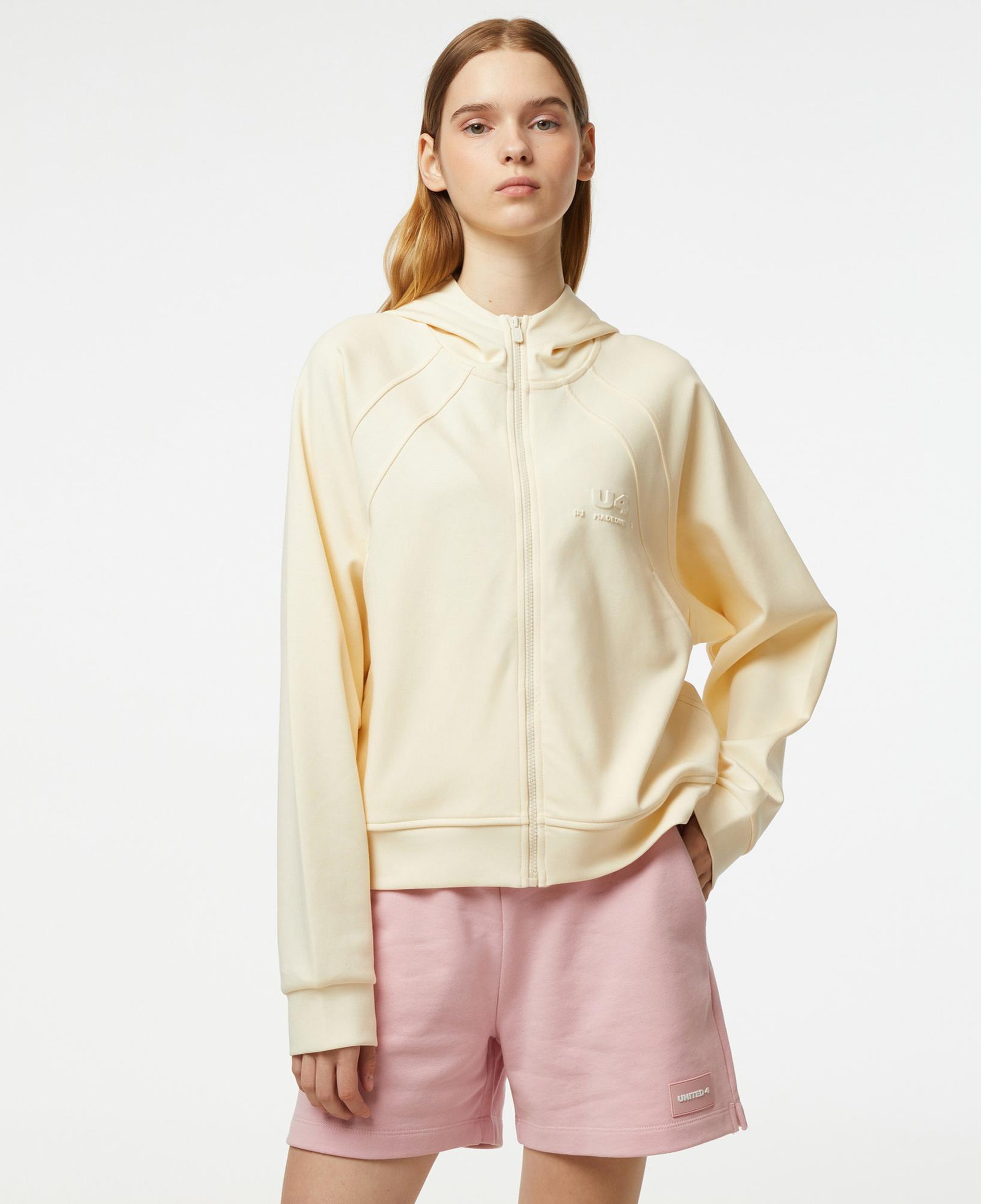 UNITED4 Classic Kadın Krem Sweatshirt