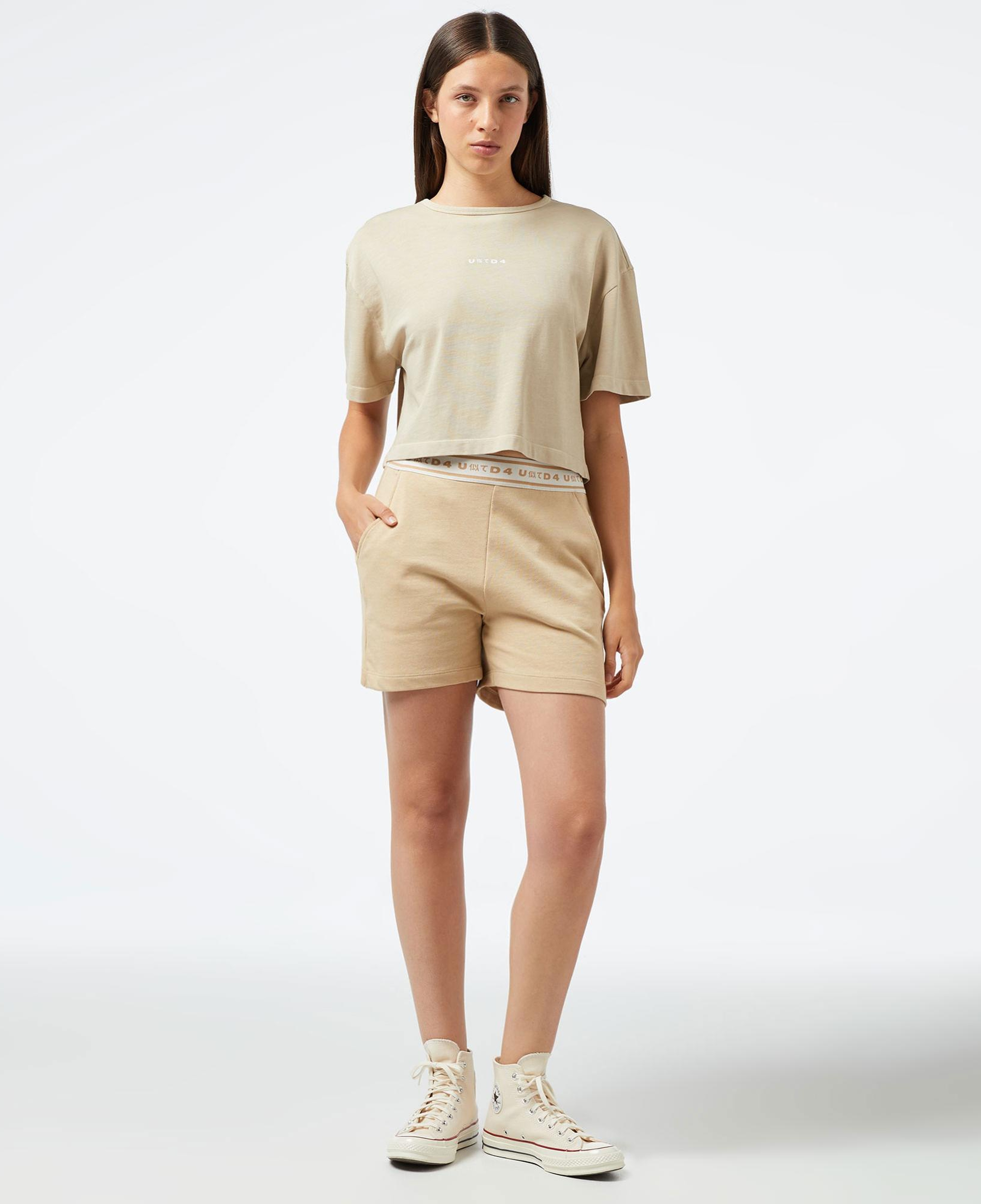 UNITED4 Kadın Bej Şort