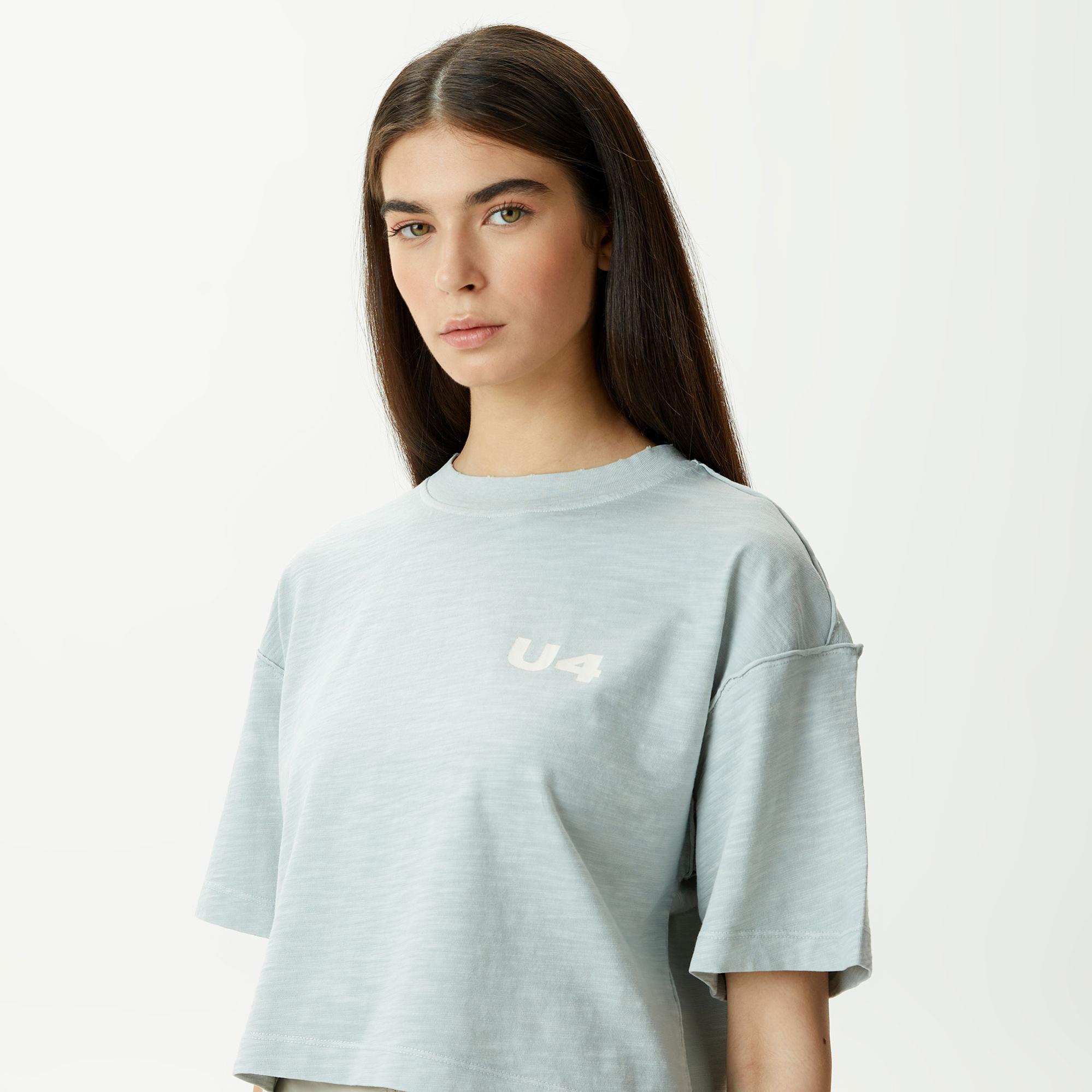 UNITED4 Kadın Mavi T-Shirt