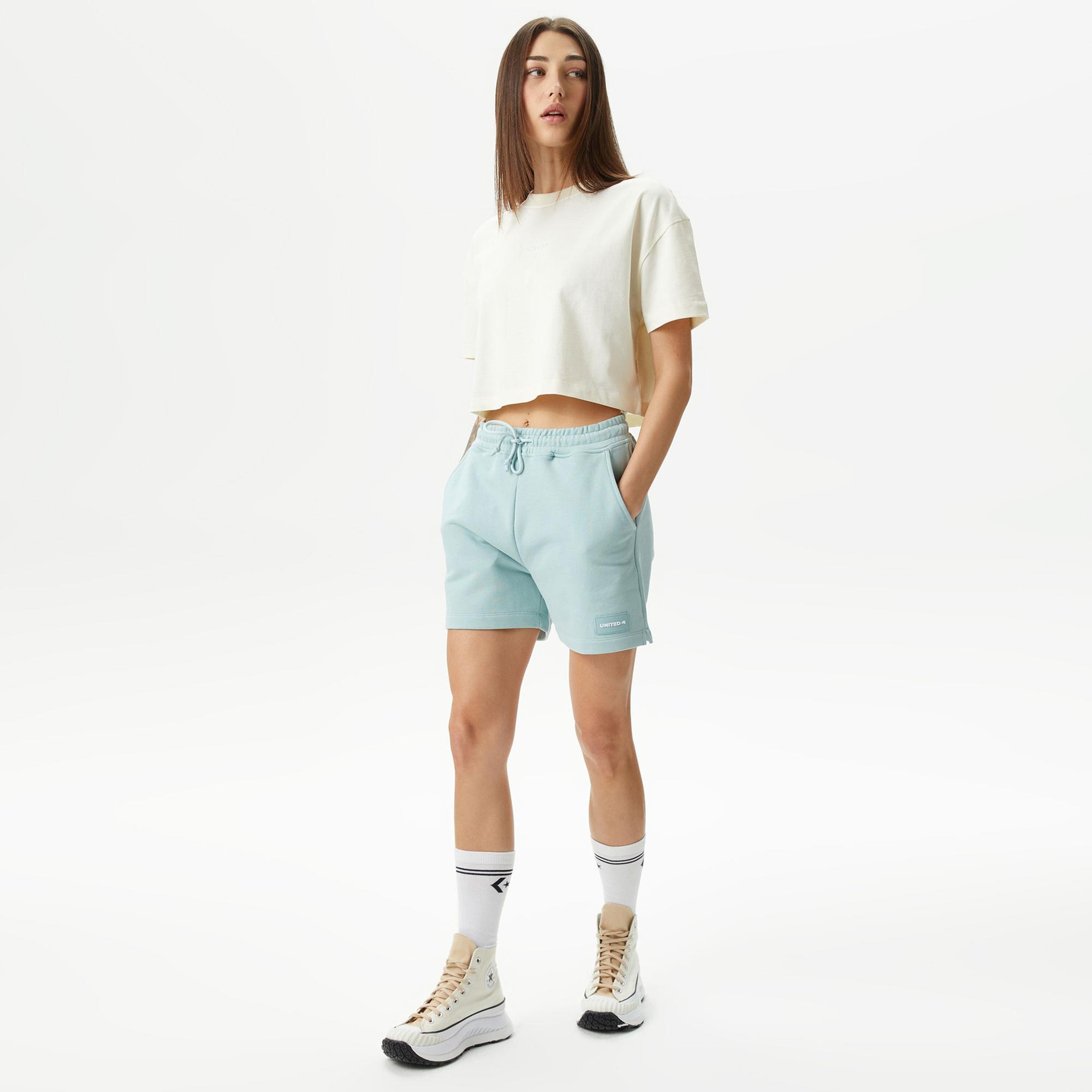 UNITED4 Kadın Yeşil Şort