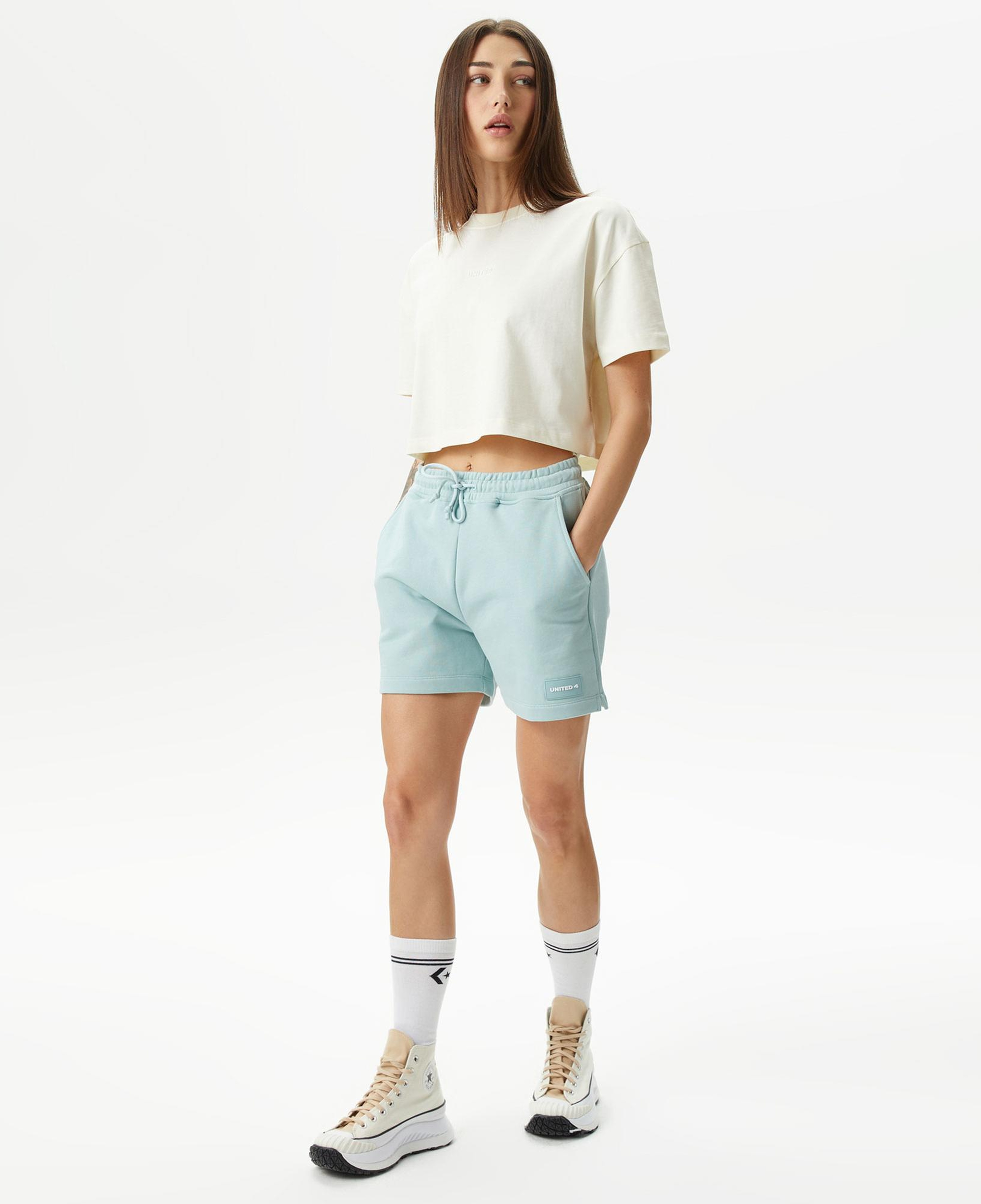 UNITED4 Kadın Yeşil Şort