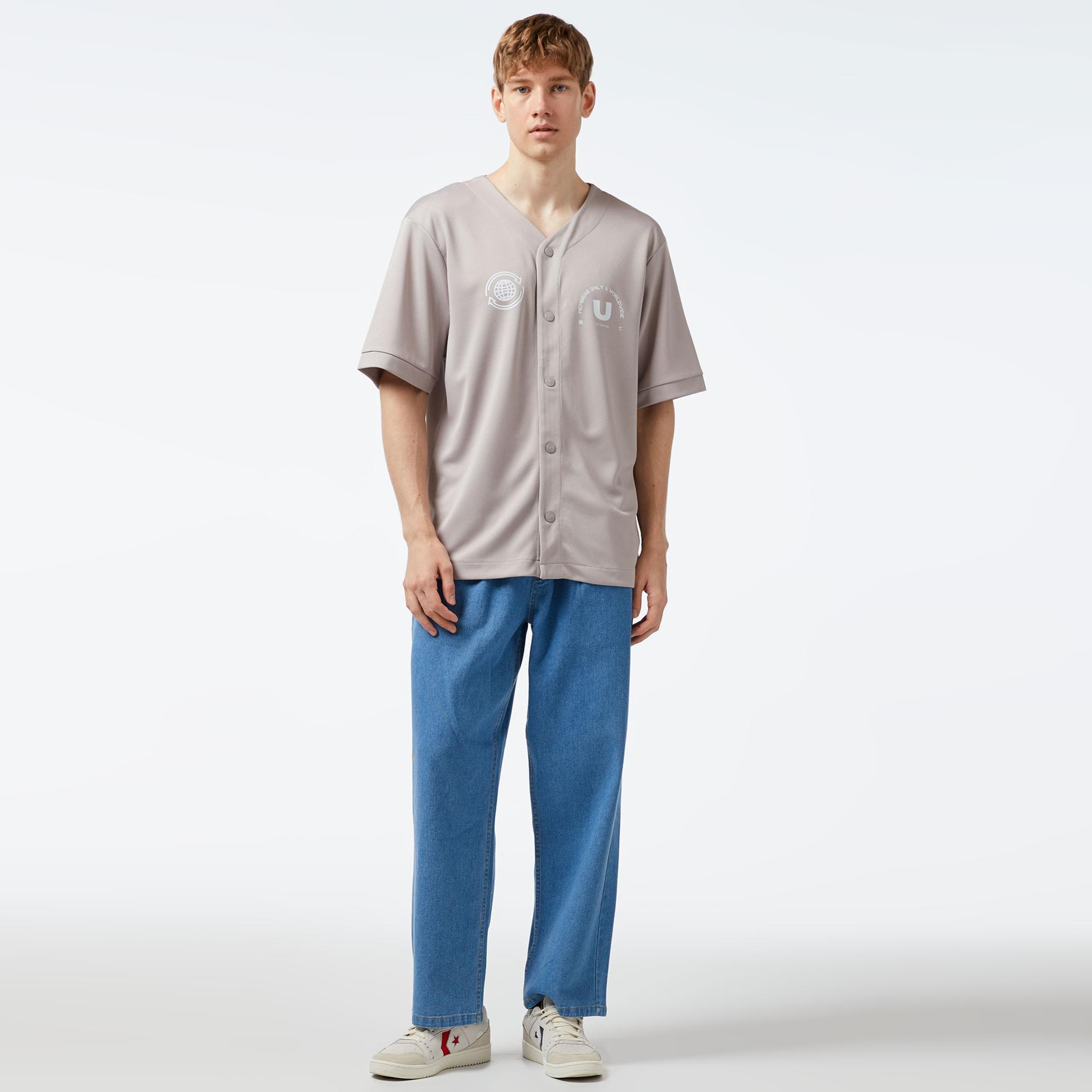 UNITED4 Erkek Gri Gömlek