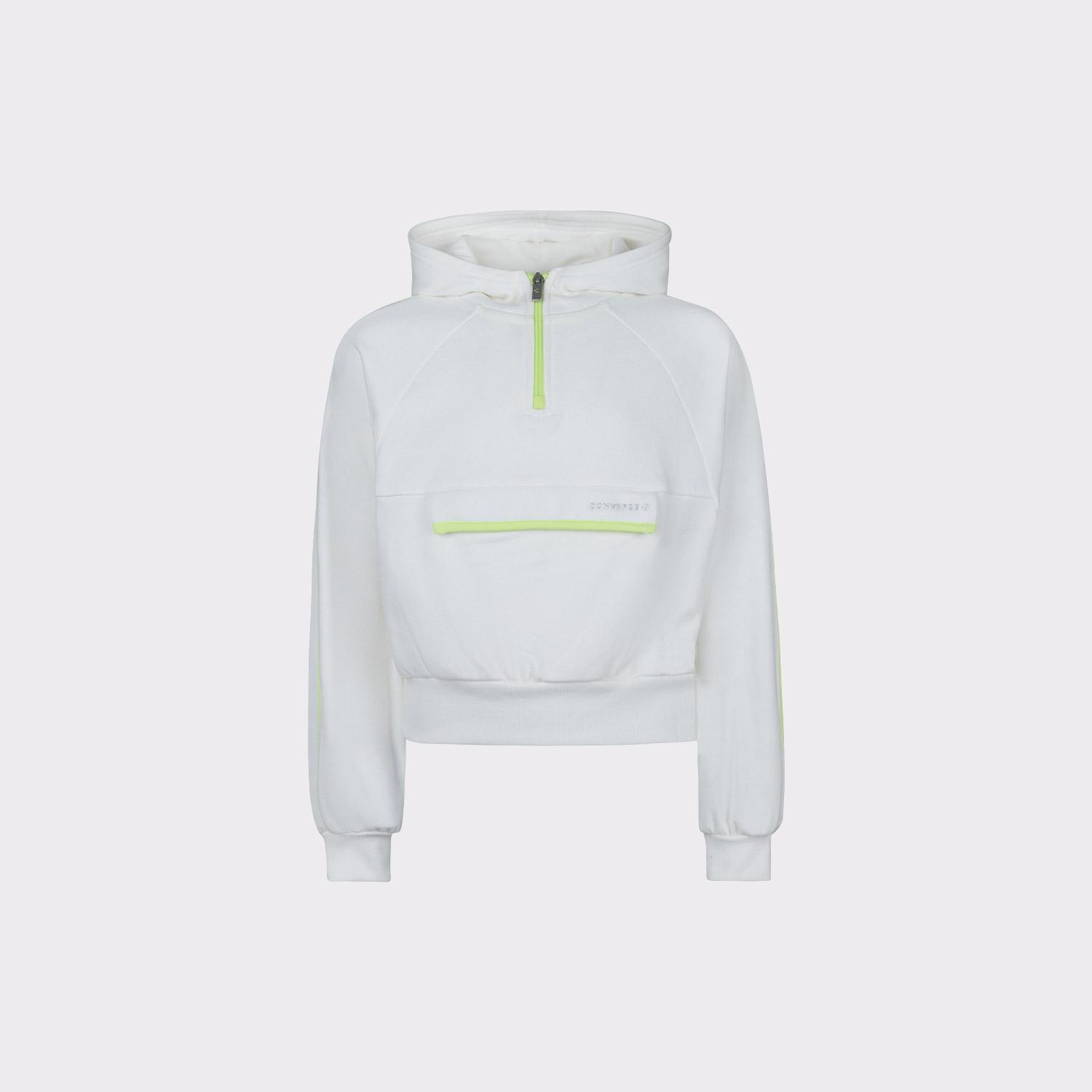 Converse Half Zip Utility Çocuk Gri Hoodie
