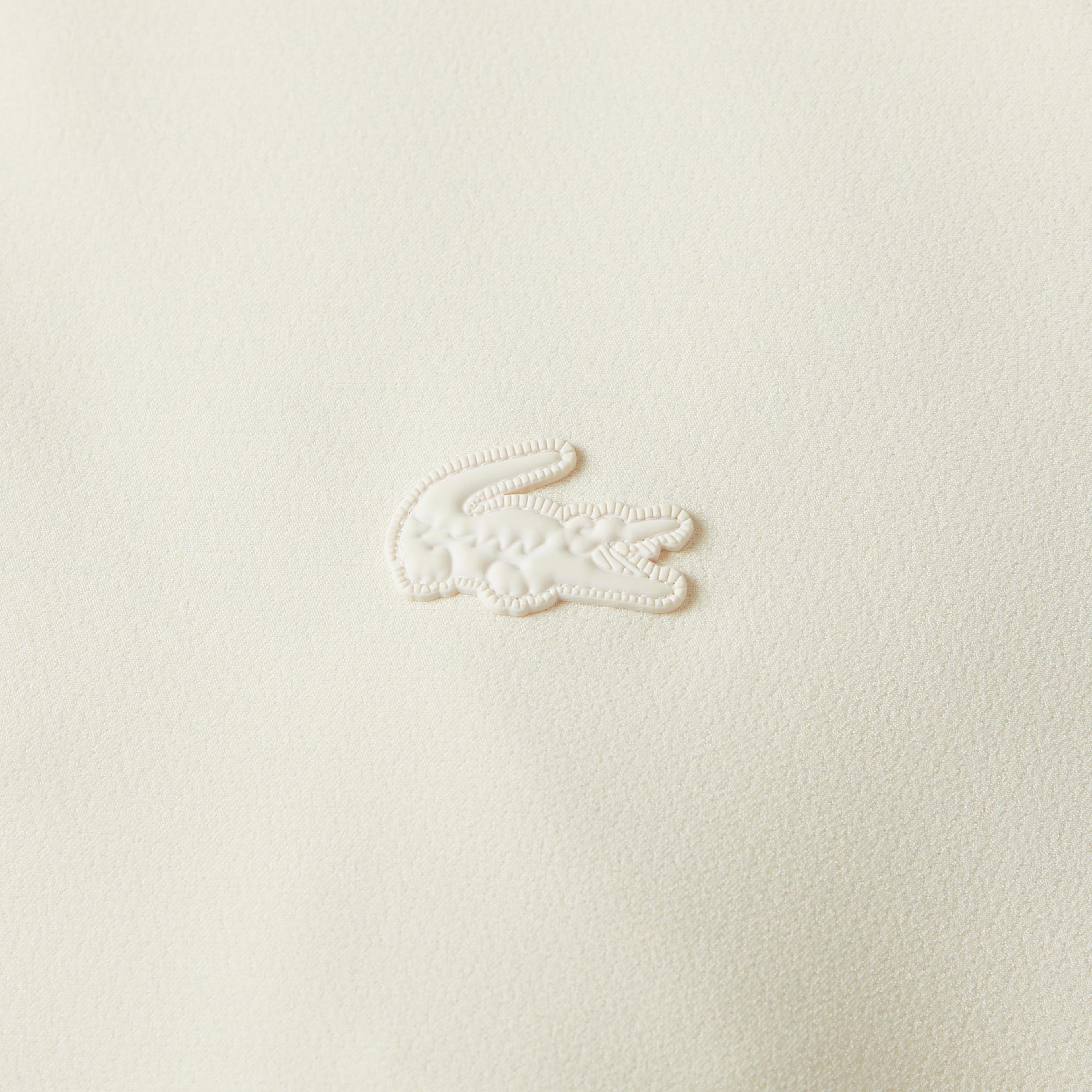 Kadın Relaxed Fit Kapüşonlu Krem Yağmurluk