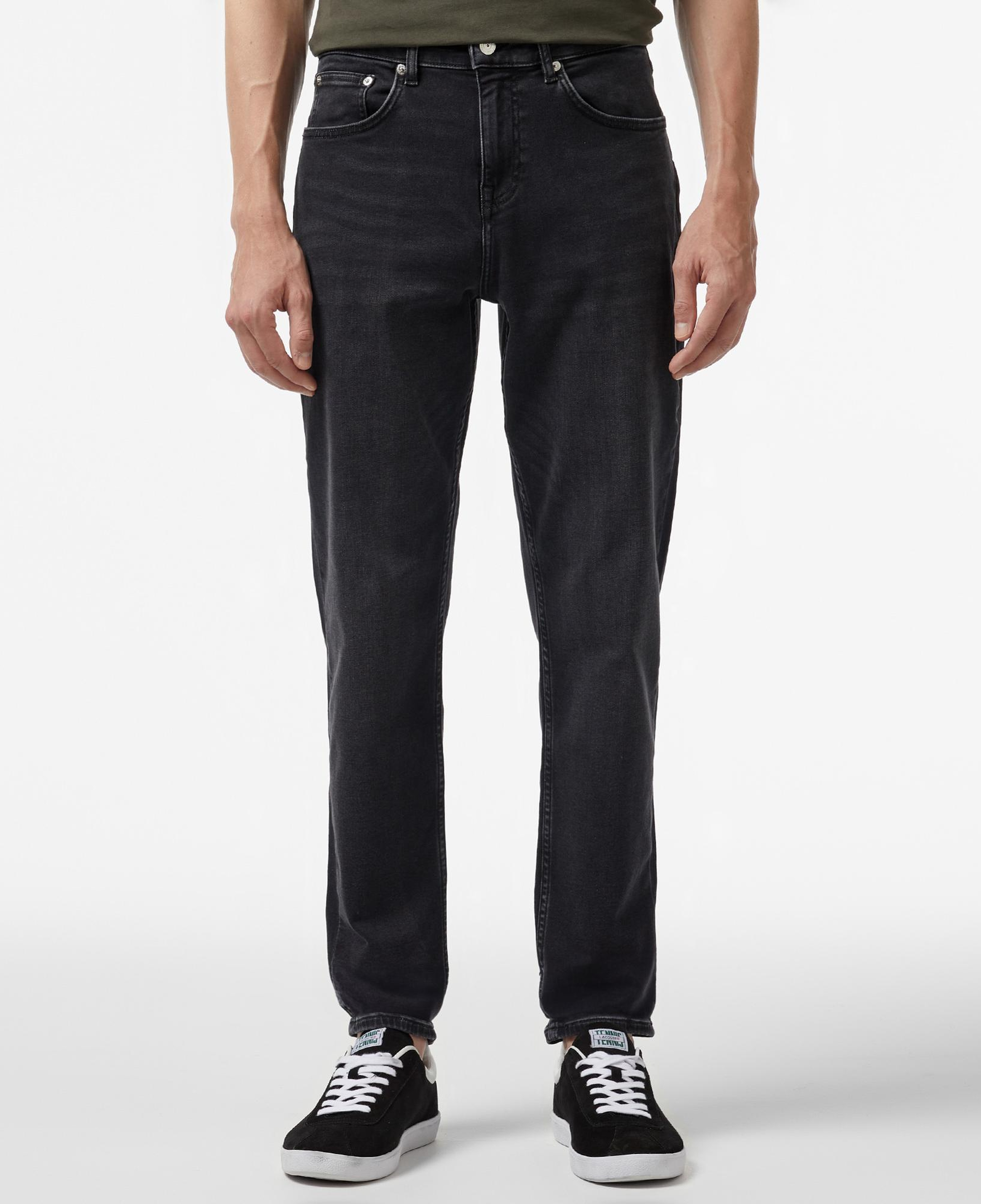 Erkek Regular Fit Denim Gri Pantolon