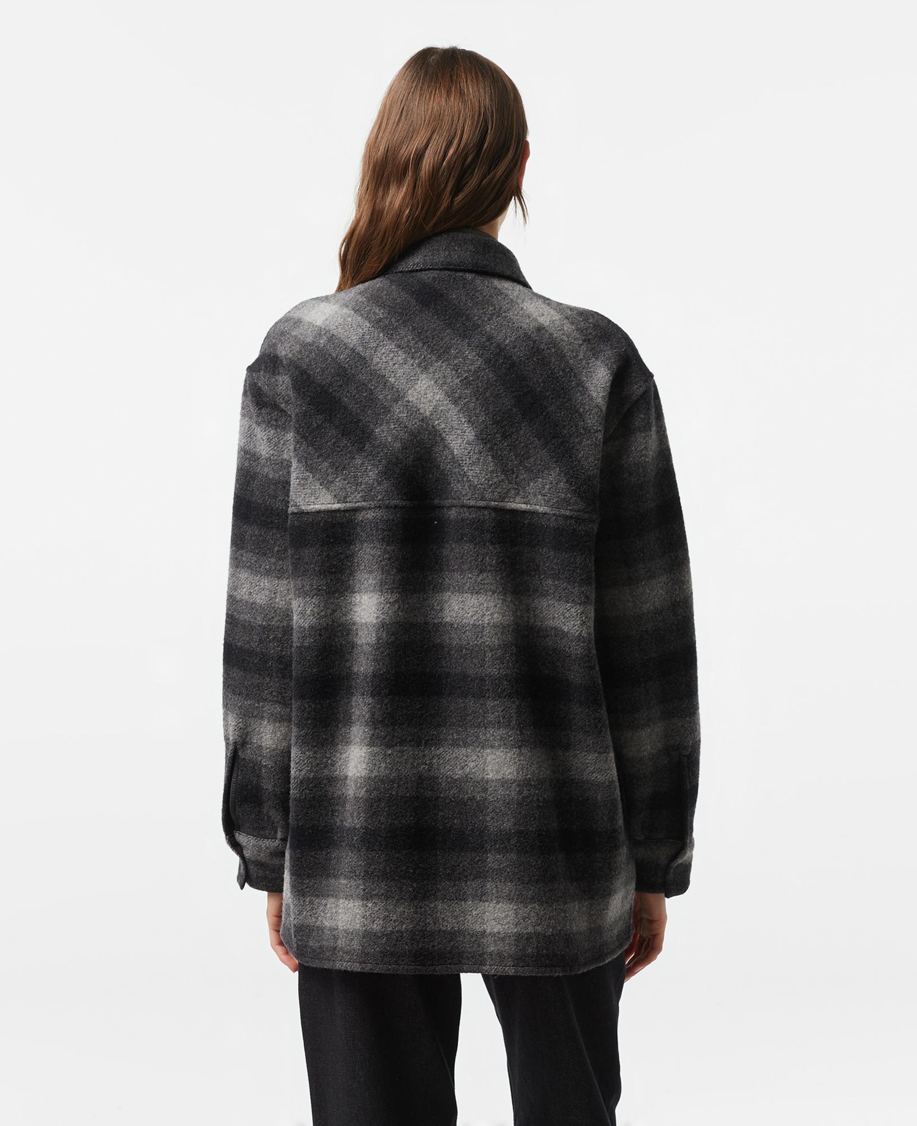 Kadın Relaxed Fit Gömlek Yaka Siyah Ceket