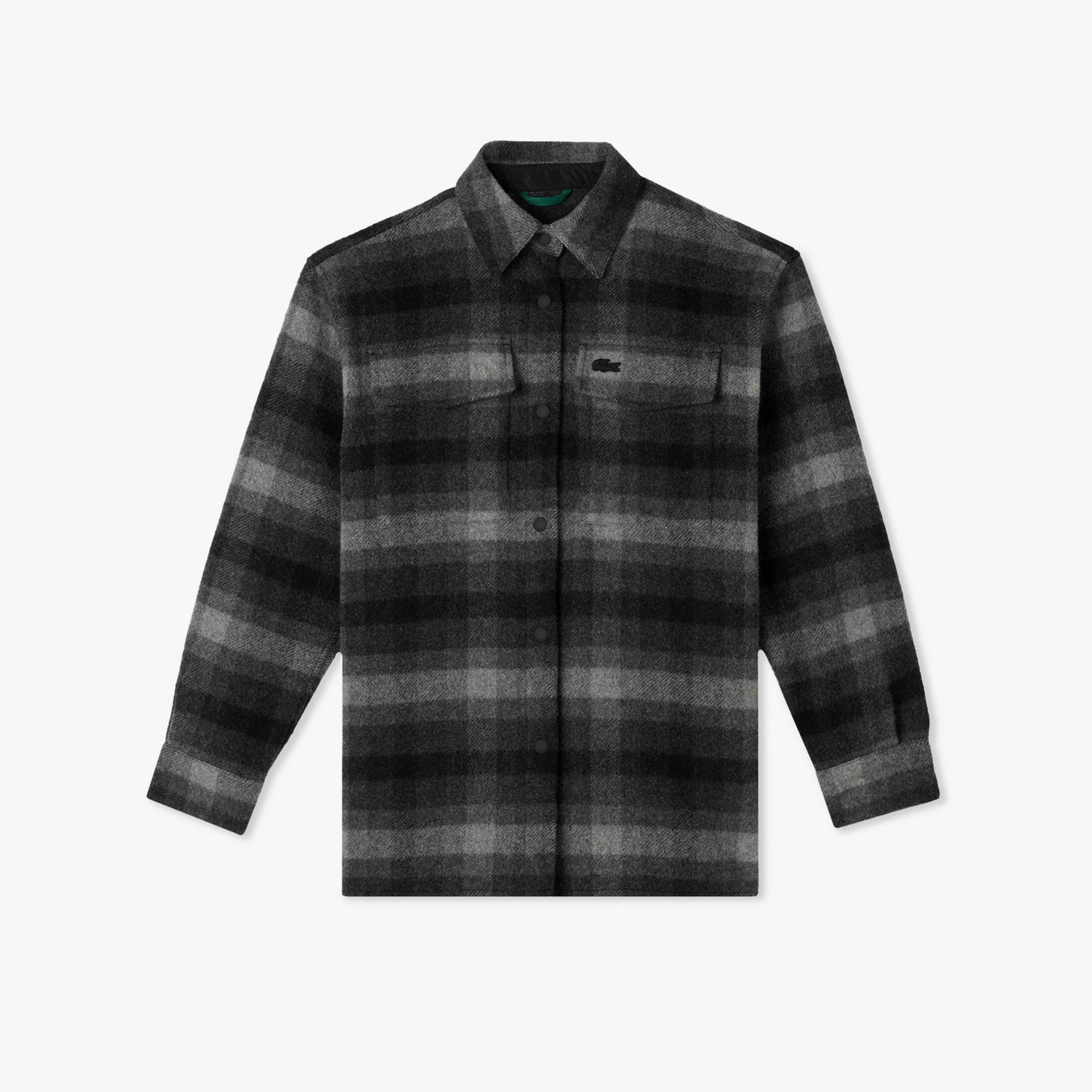 Kadın Relaxed Fit Gömlek Yaka Siyah Ceket