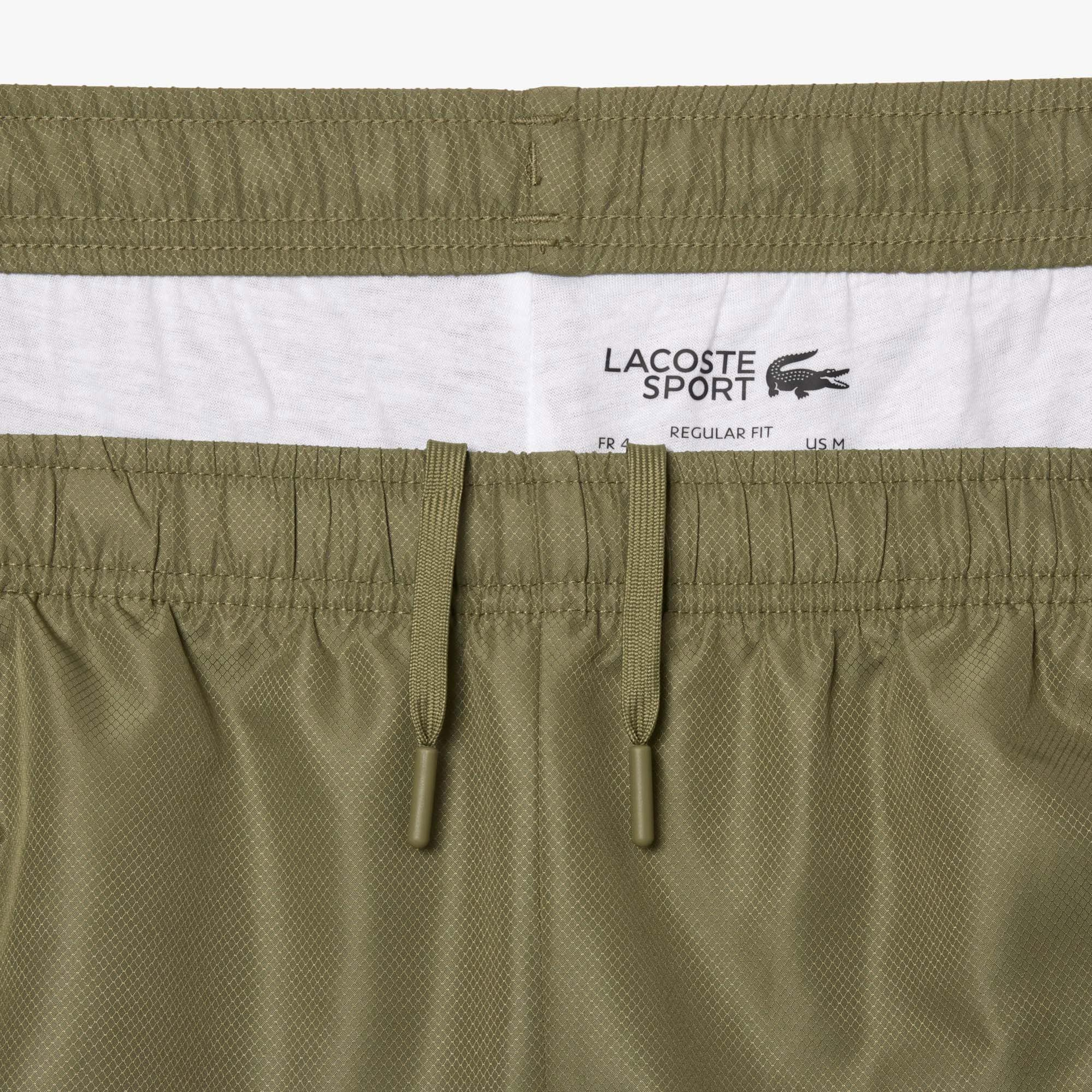 Erkek Regular Fit Fermuarlı Yaka Baskılı Haki Eşofman Takımı