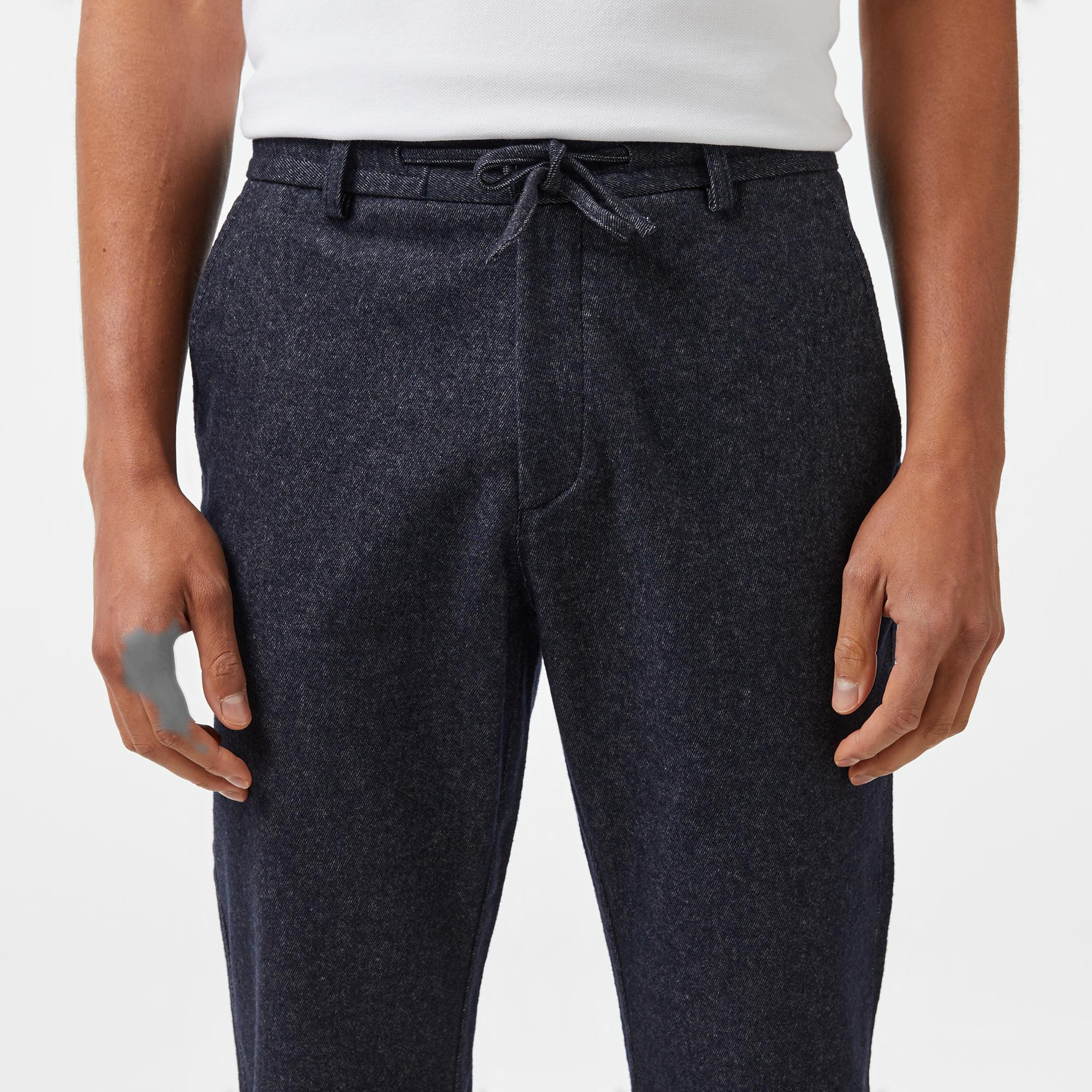 Erkek Tapered Fit Chino Lacivert Pantolon