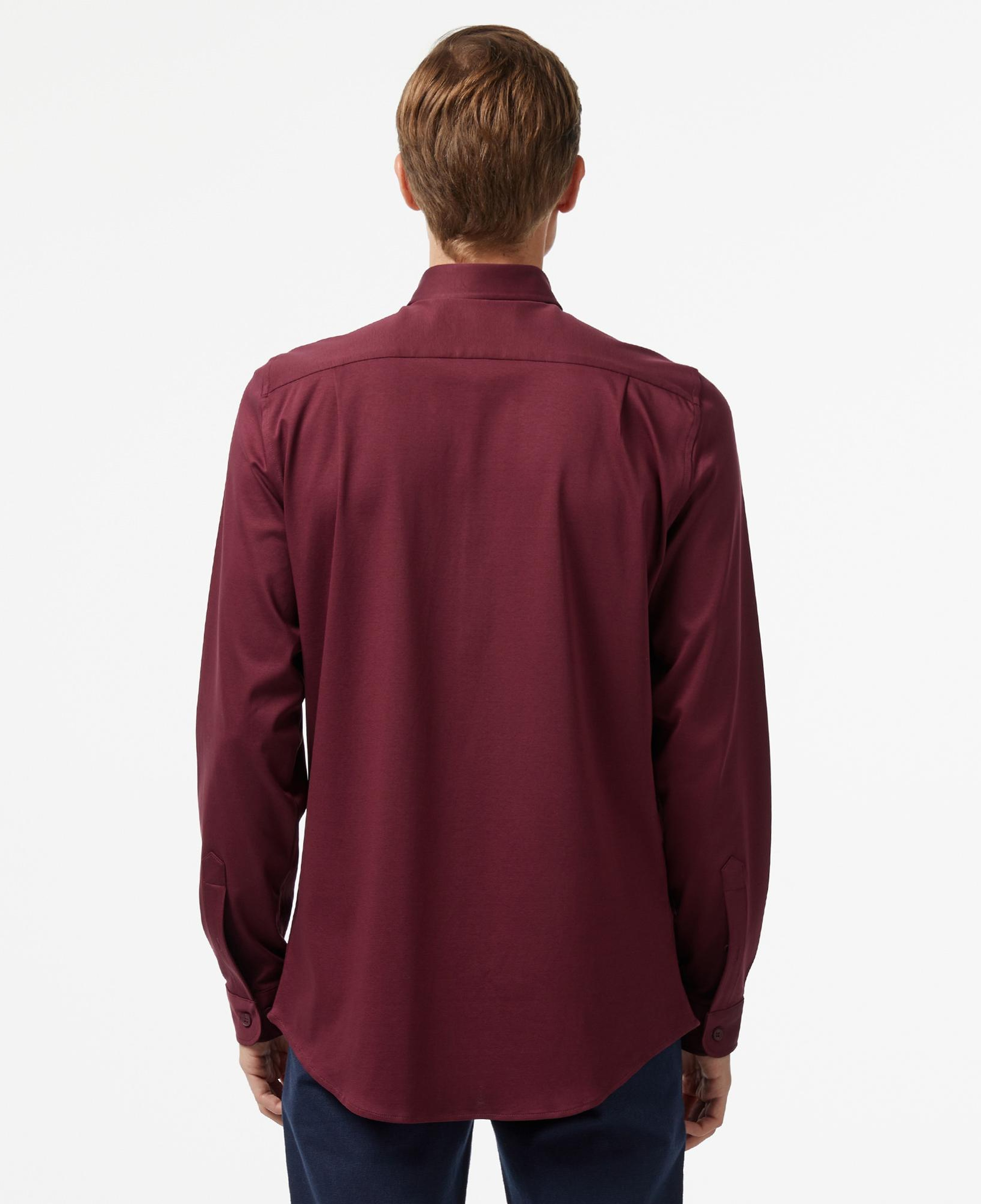 Erkek Slim Fit Bordo Gömlek