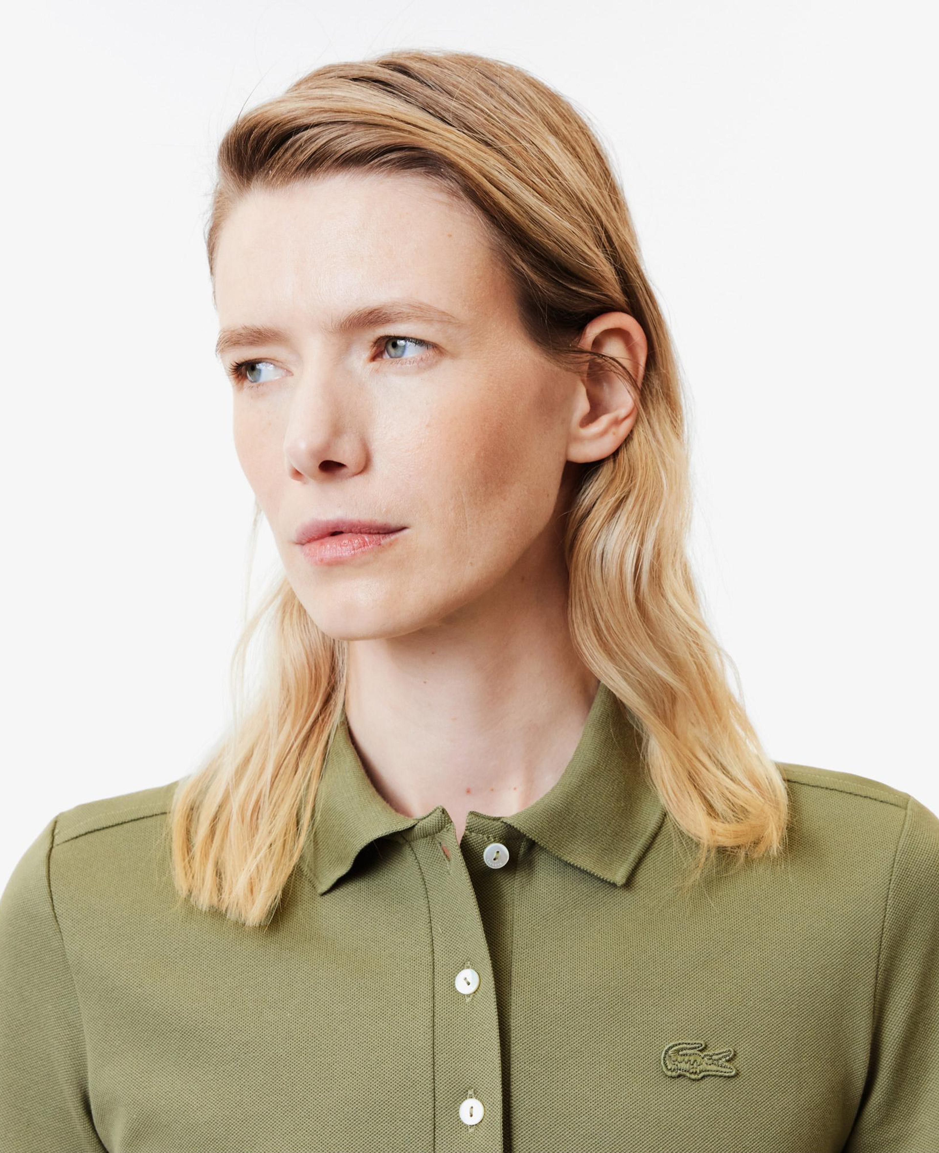 Kadın Slim Fit Haki Polo