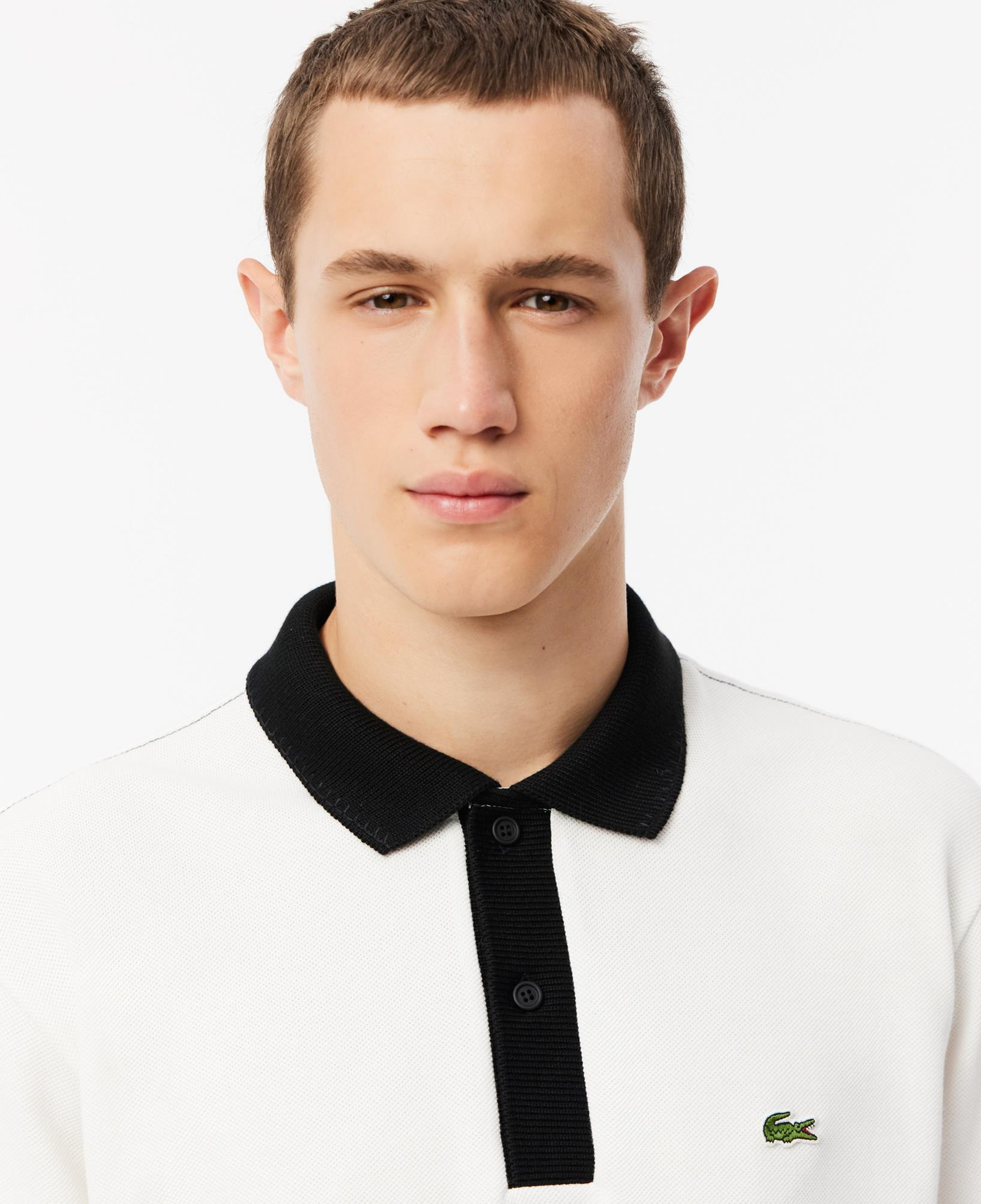 Erkek Classic Fit Beyaz Polo