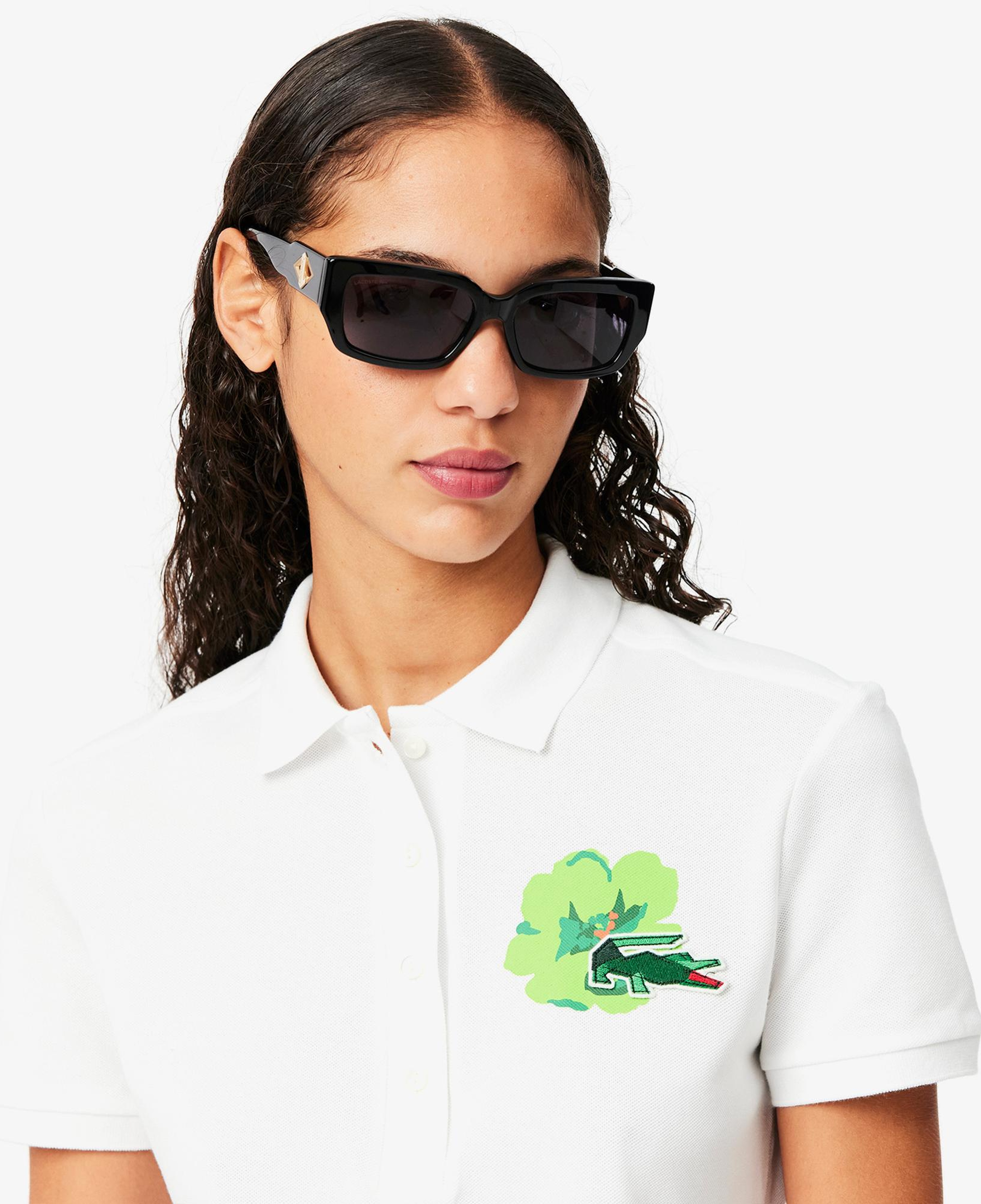 Kadın Slim Fit Beyaz Polo