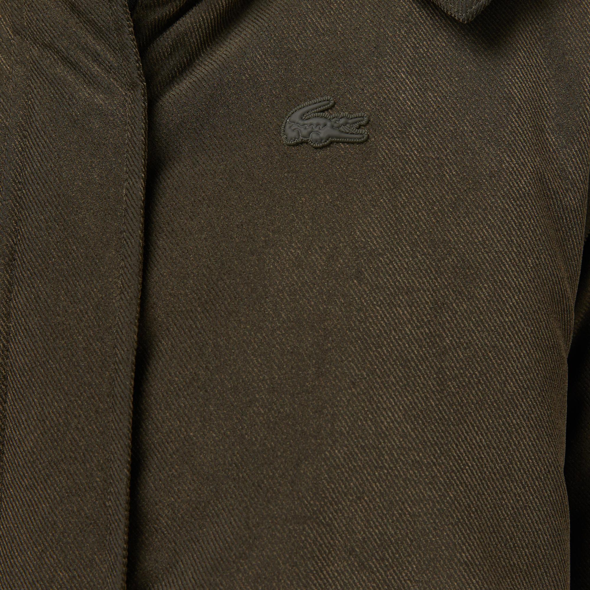 Kadın Relaxed Fit Kapüşonlu Haki Mont