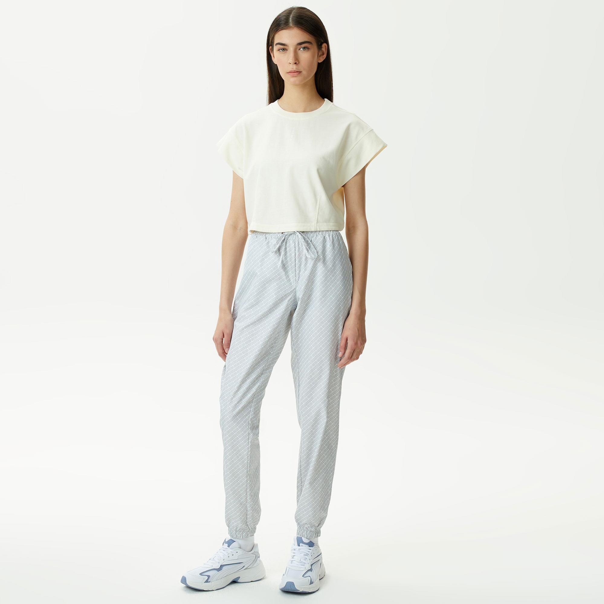 UNITED4 Classic Kadın Krem Crop T-Shirt