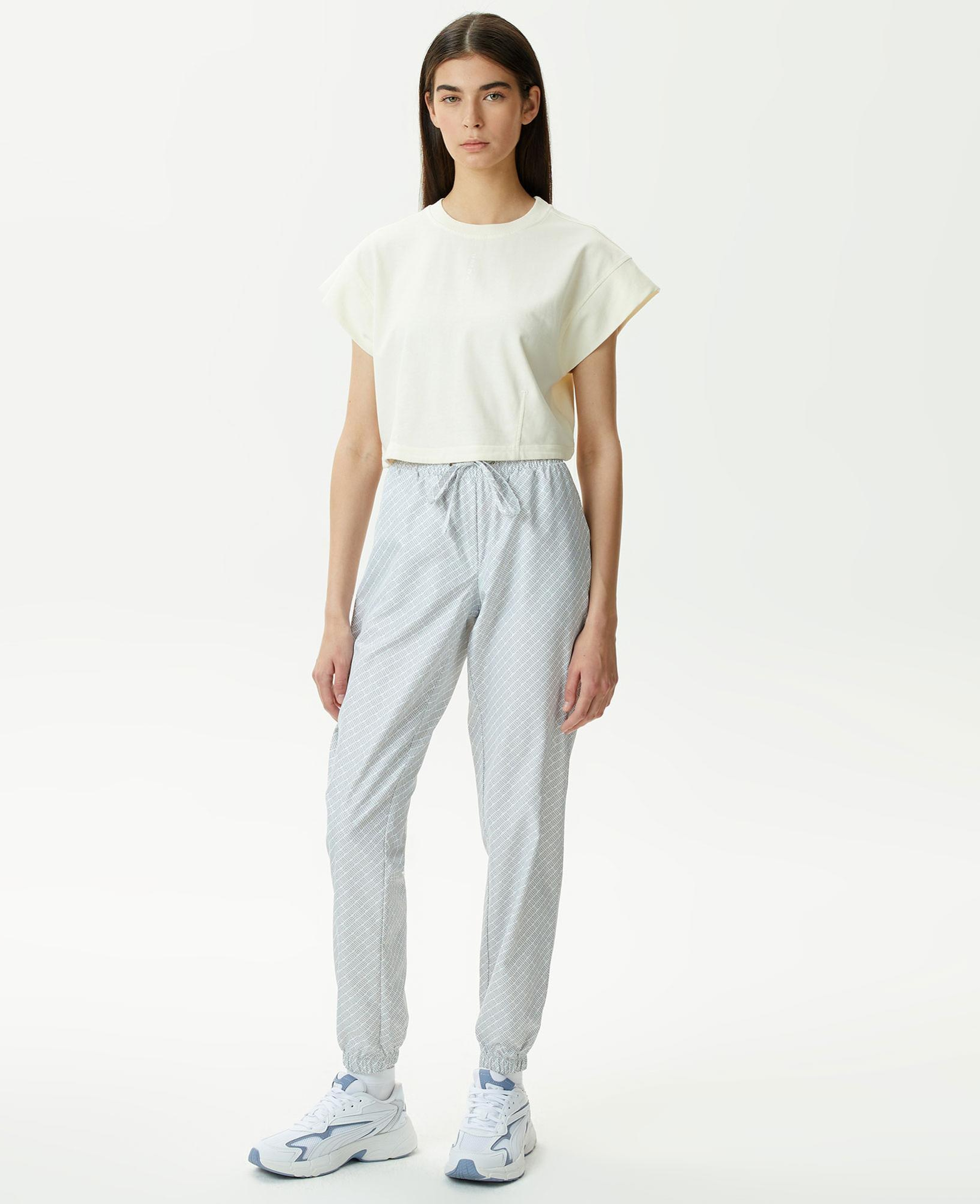 UNITED4 Classic Kadın Krem Crop T-Shirt