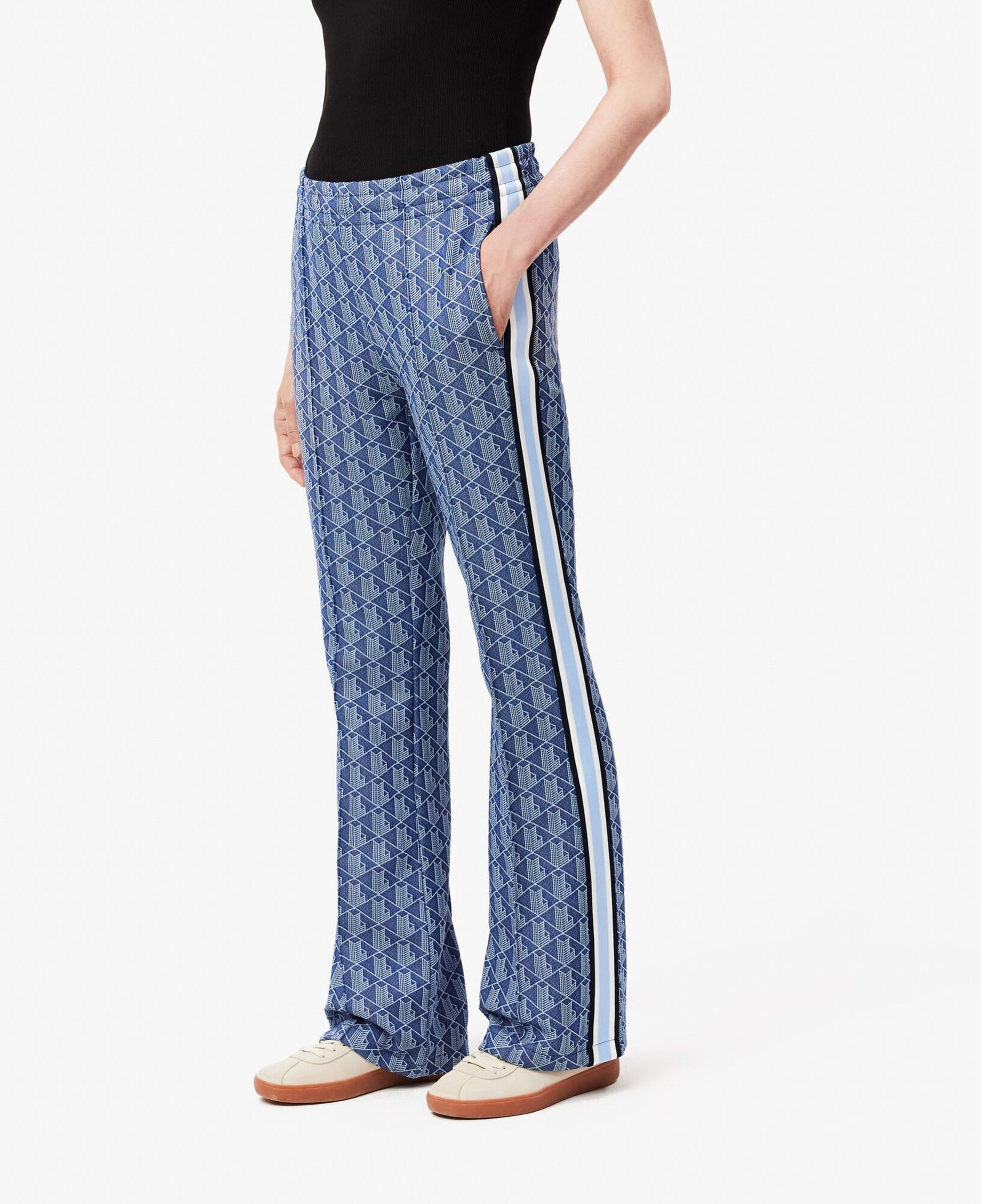 Lacoste Kadın Flare Fit Monogram Koyu Mavi Eşofman Altı