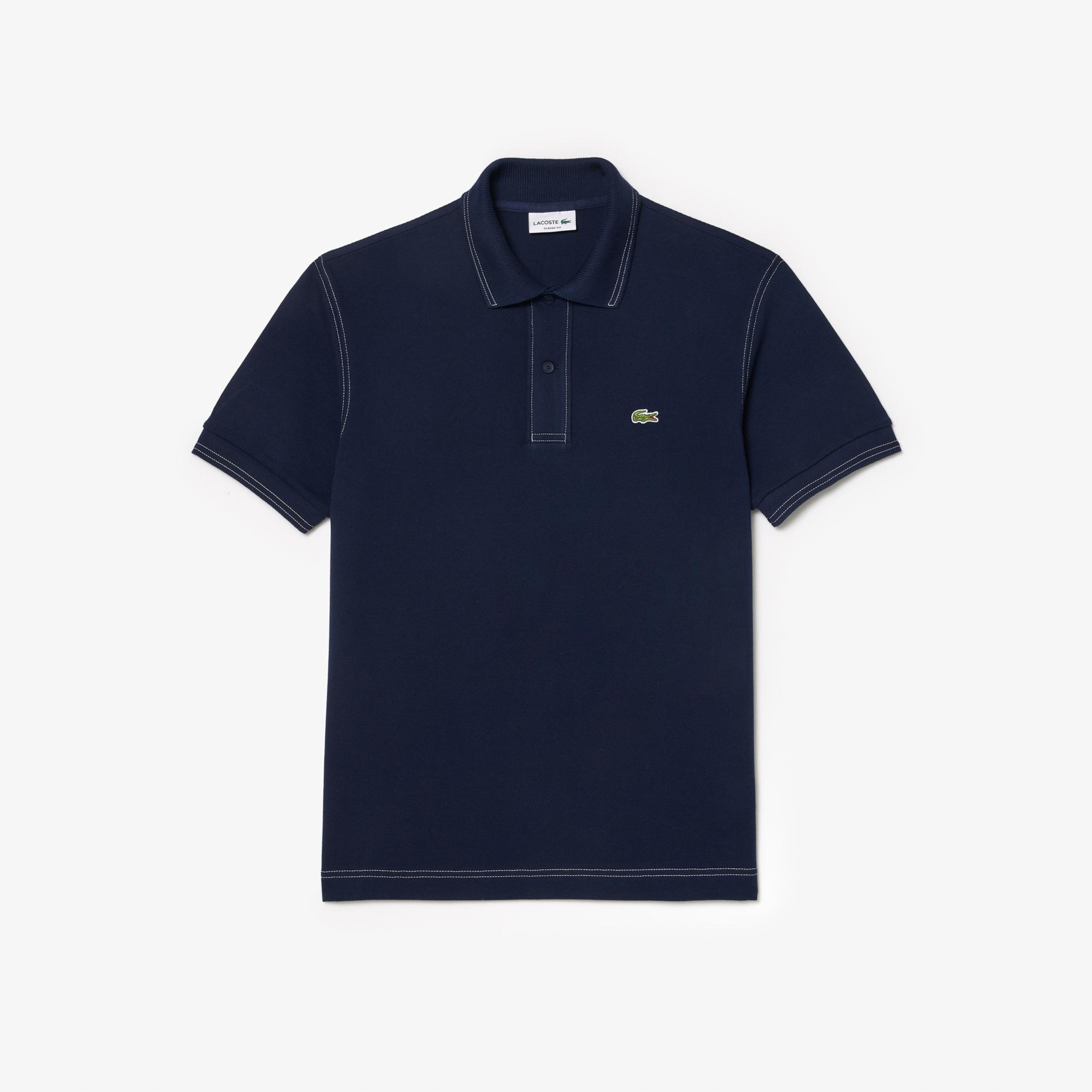Erkek Classic Fit Organik Pamuk Lacivert Polo