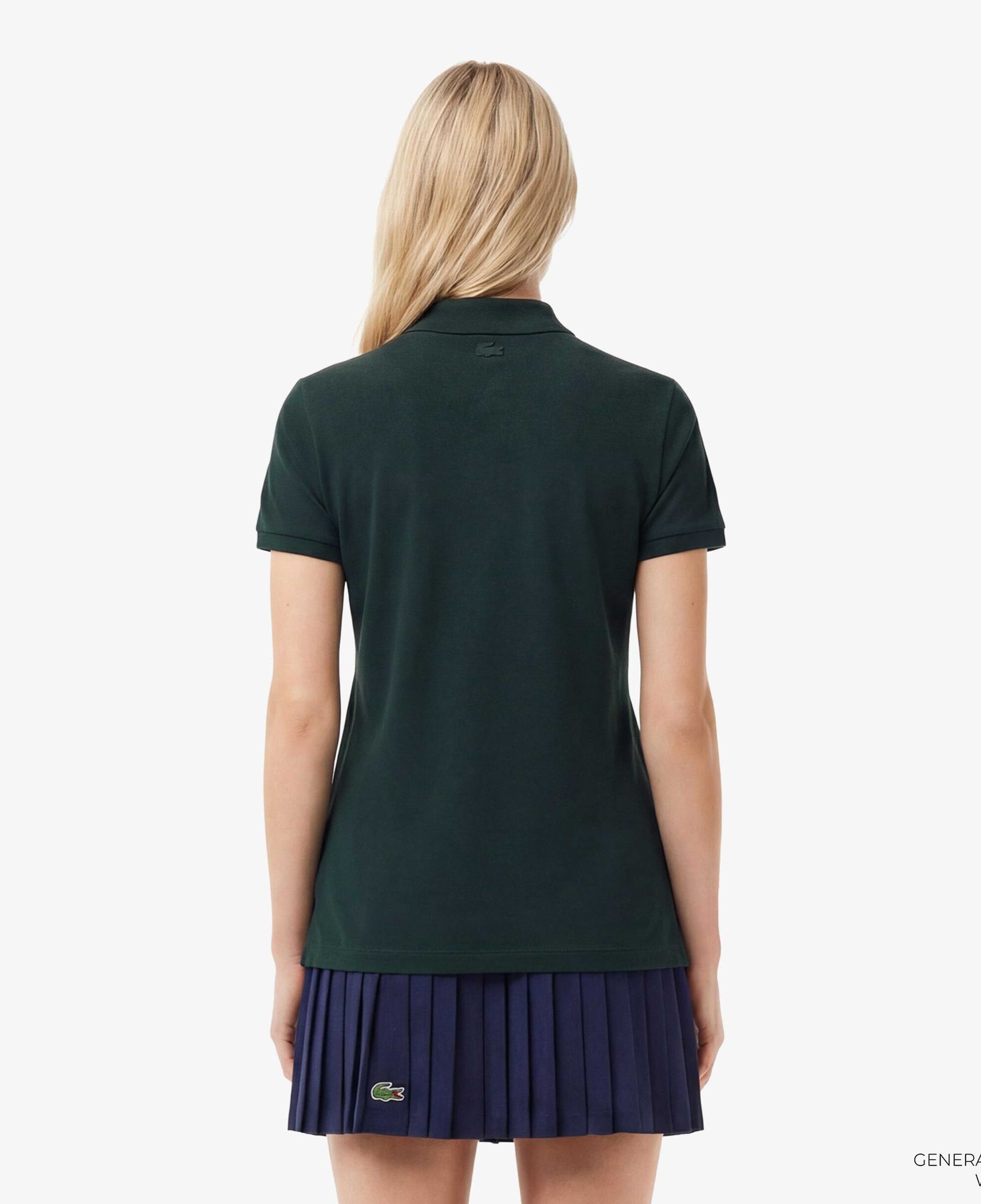 Kadın Slim Fit Koyu Yeşil Polo