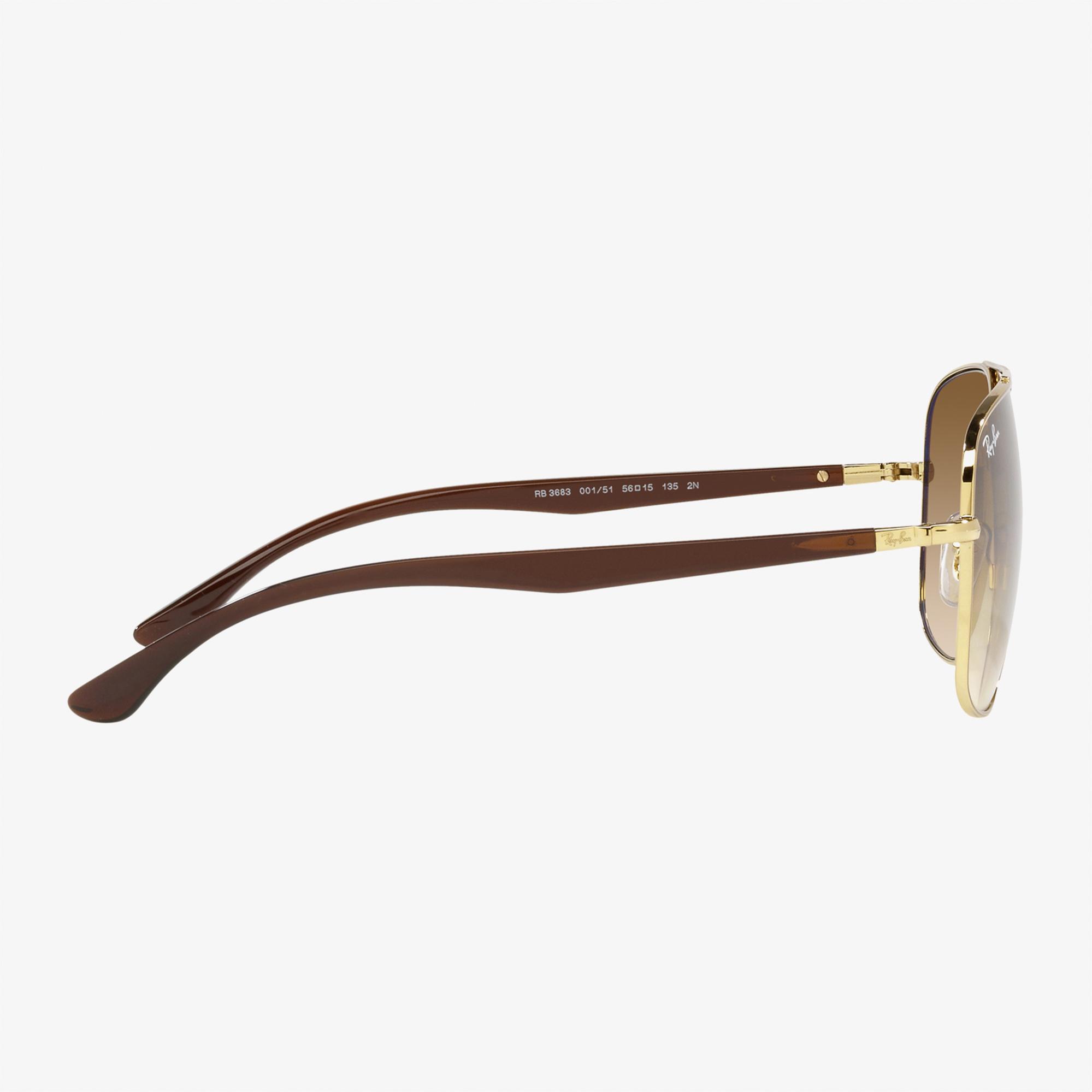 RAY-BAN 0RB3683 Unisex Altın Rengi Güneş Gözlüğü