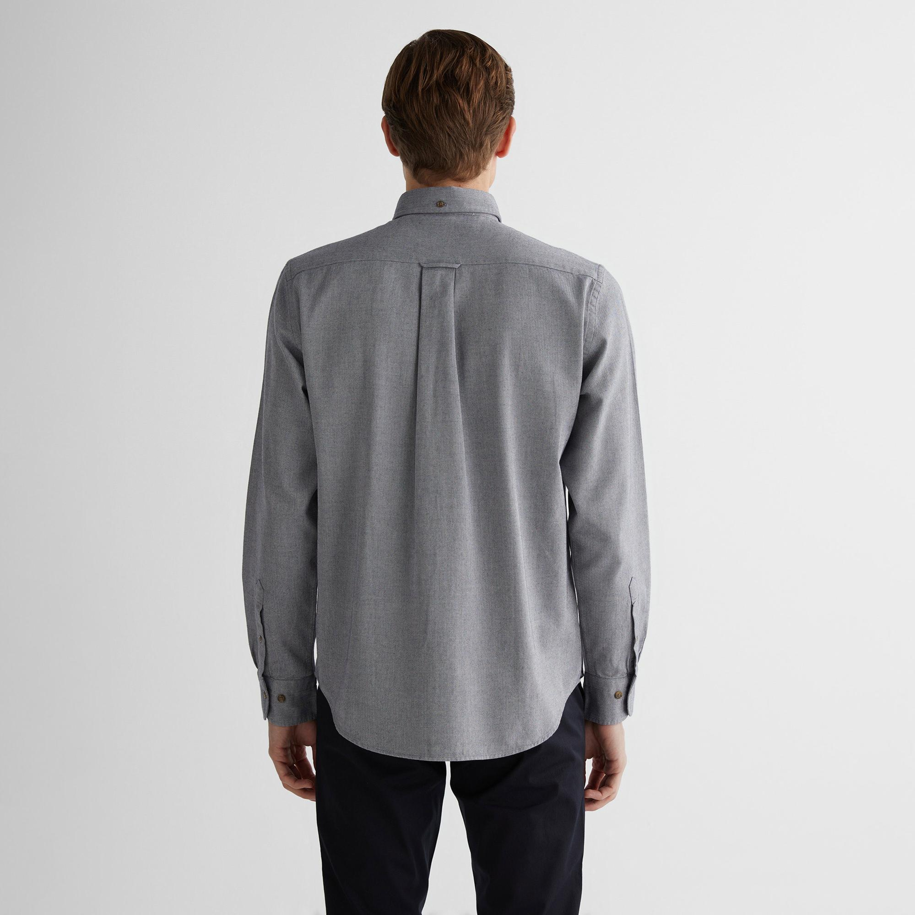 GANT Erkek Lacivert Regular Fit Düğmeli Yaka Gömlek