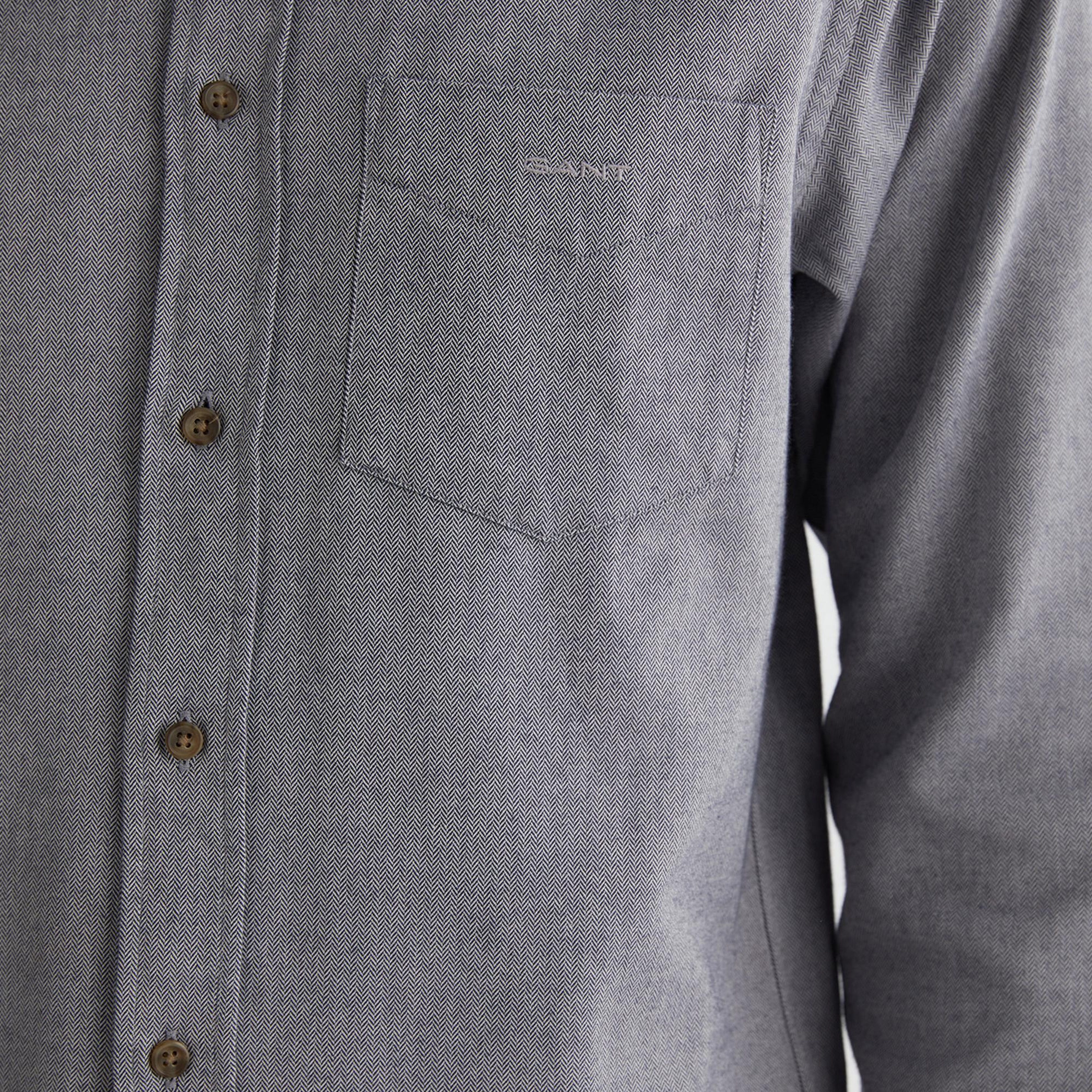 GANT Erkek Lacivert Regular Fit Düğmeli Yaka Gömlek