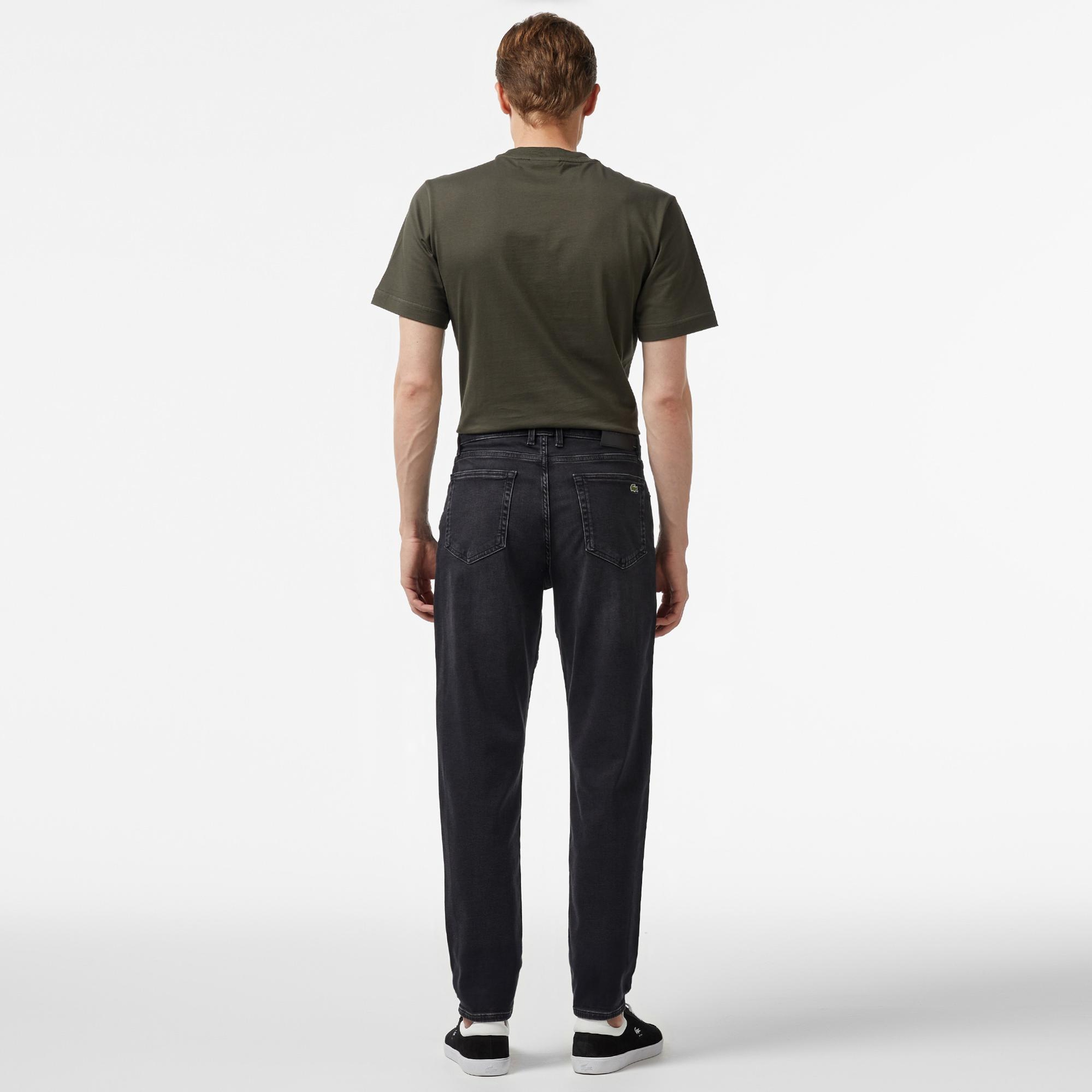 Erkek Regular Fit Denim Gri Pantolon