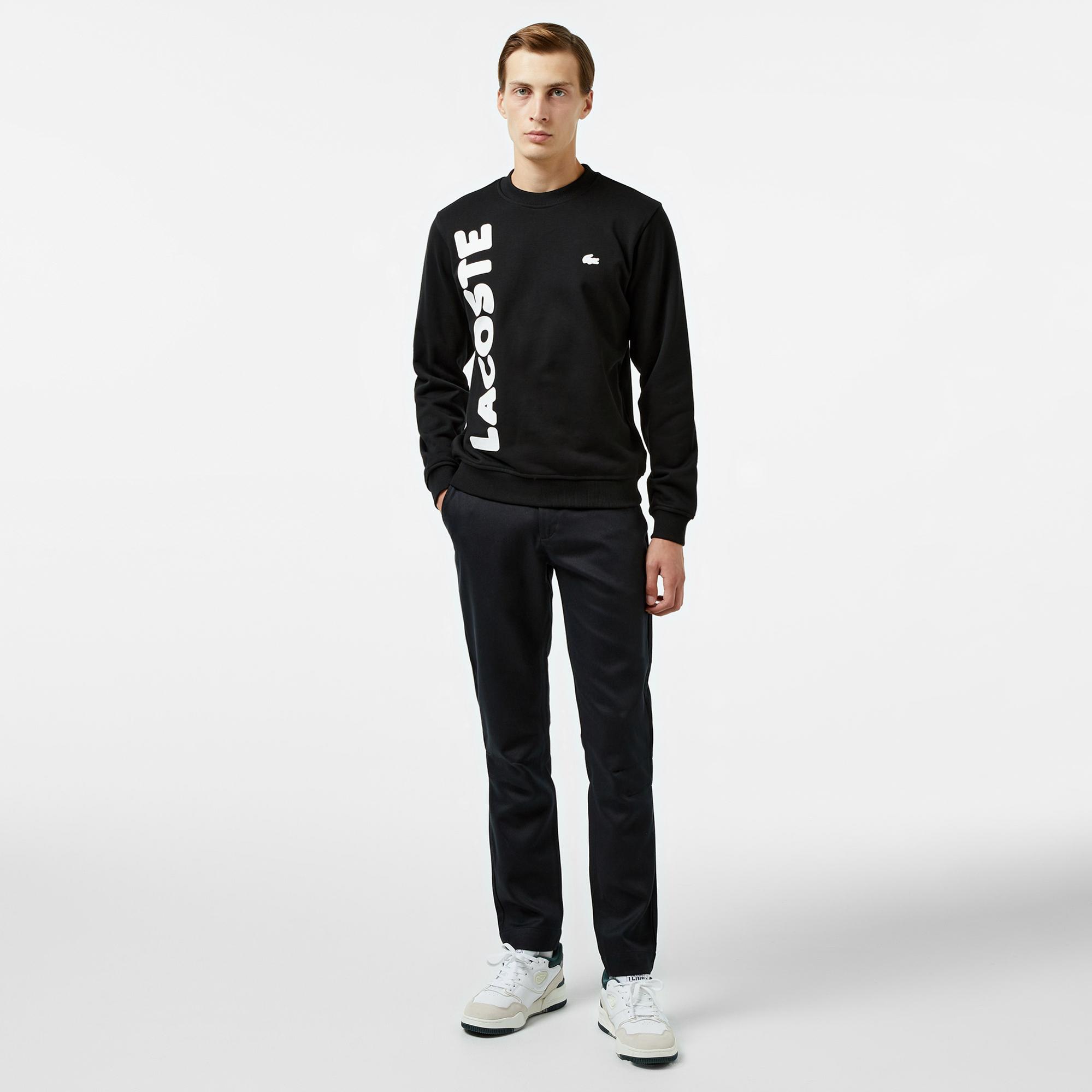 Erkek Straight Fit Chino Siyah Pantolon