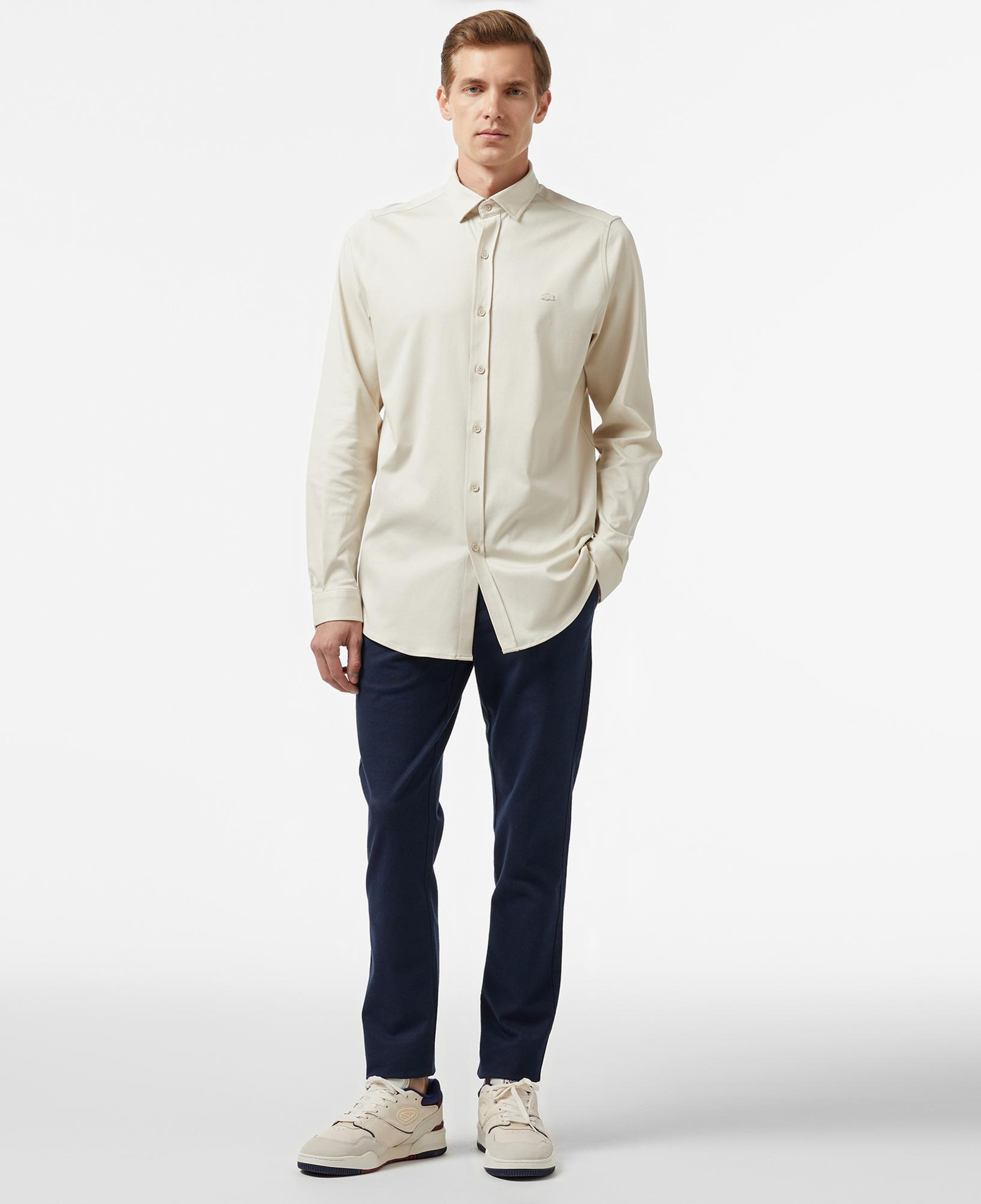 Erkek Slim Fit Gri Gömlek