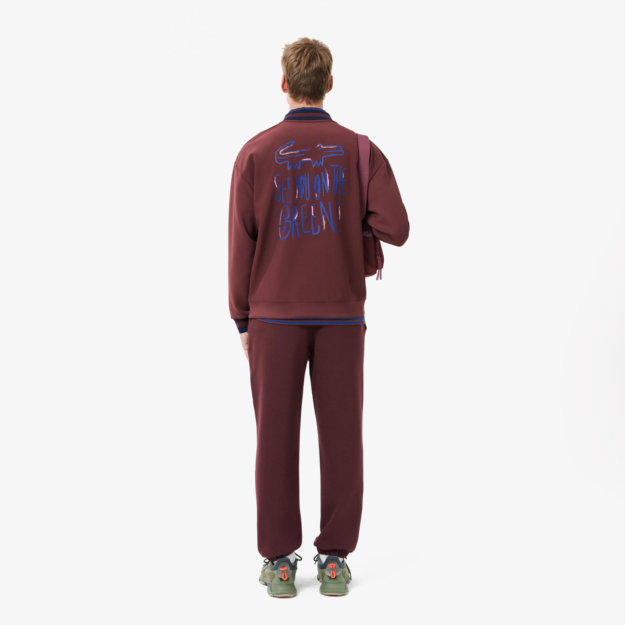 Erkek Regular Fit Bordo Eşofman Altı
