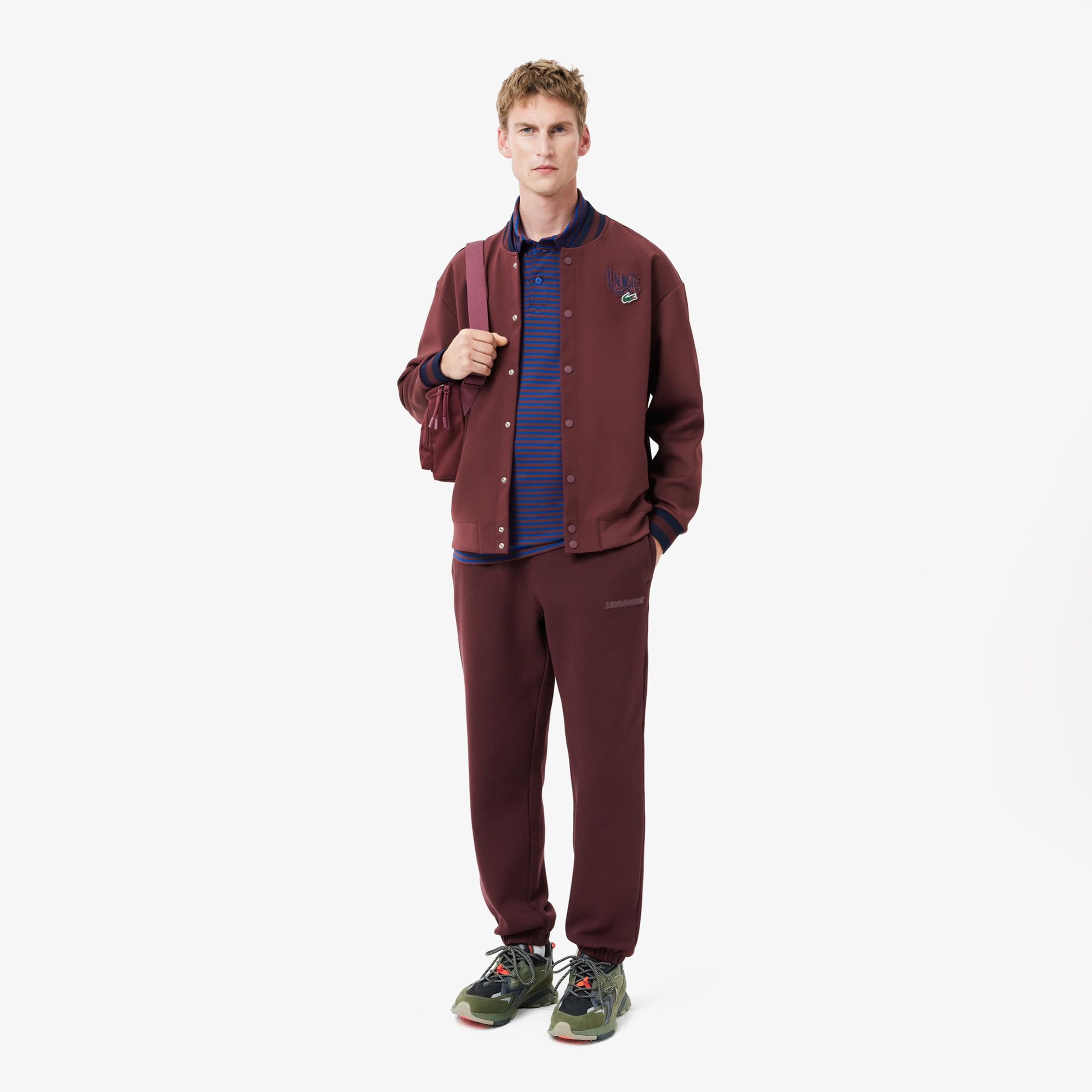 Erkek Regular Fit Bordo Eşofman Altı