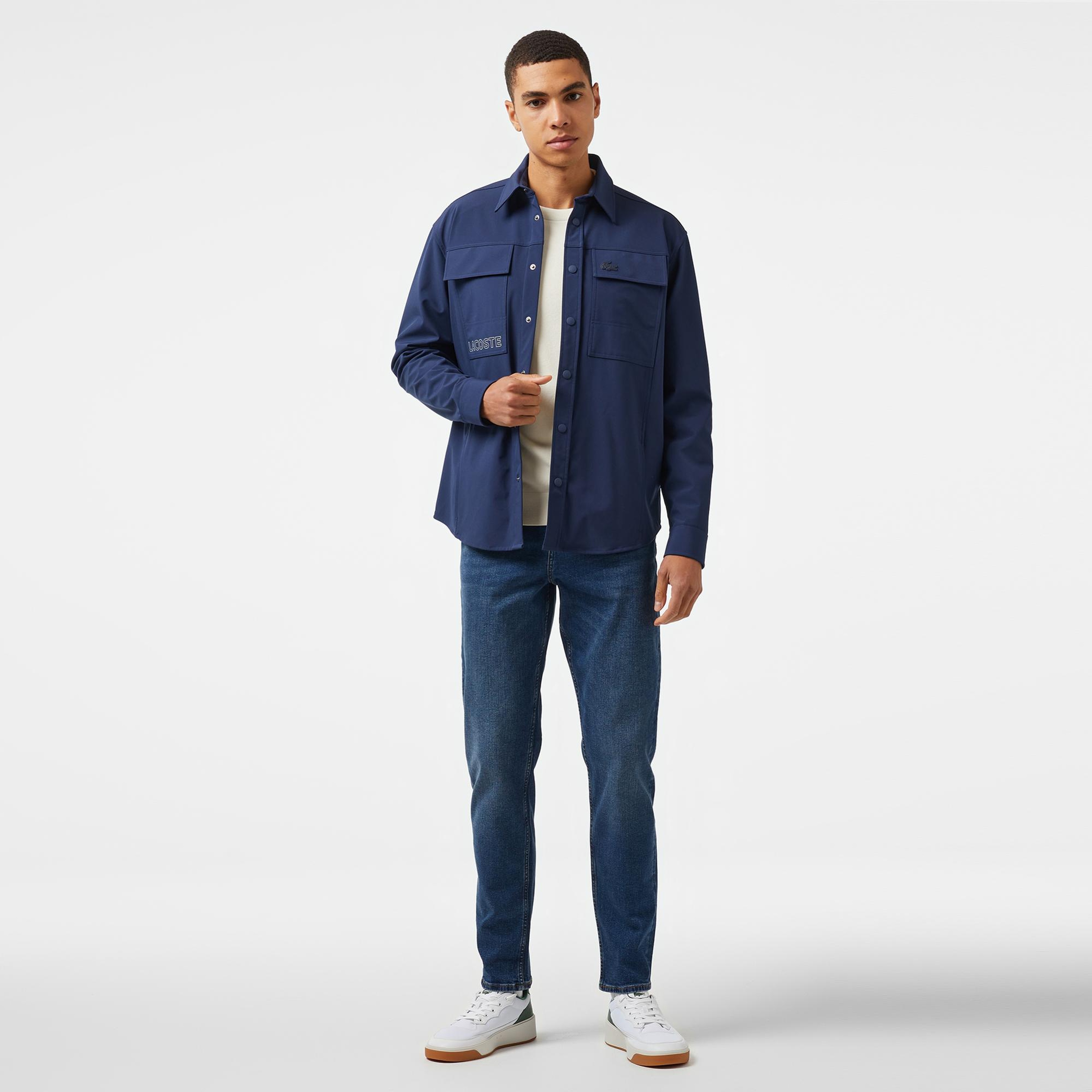 Erkek Relaxed Fit Lacivert Gömlek