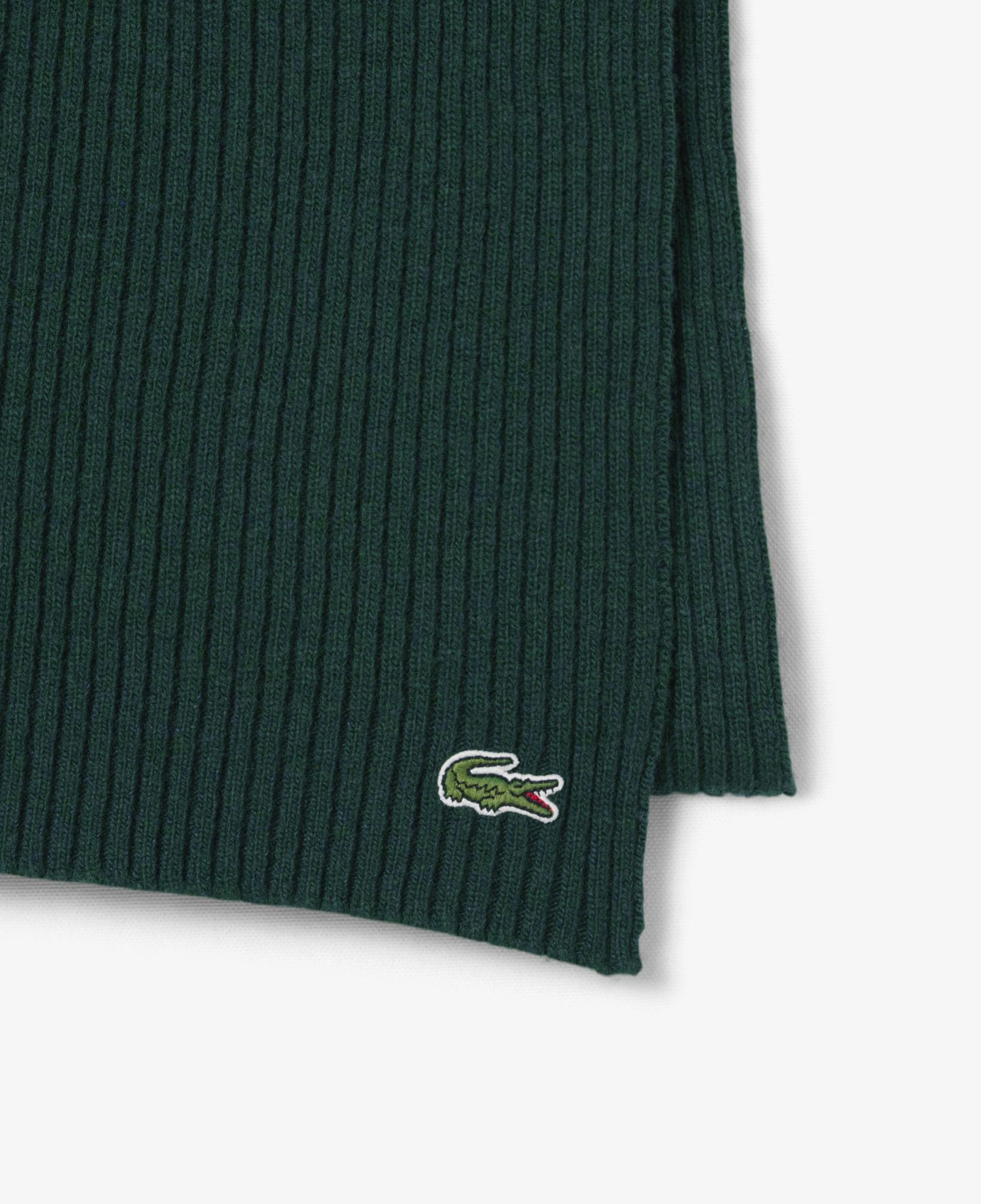 Lacoste Unisex Yün Koyu Yeşil Atkı