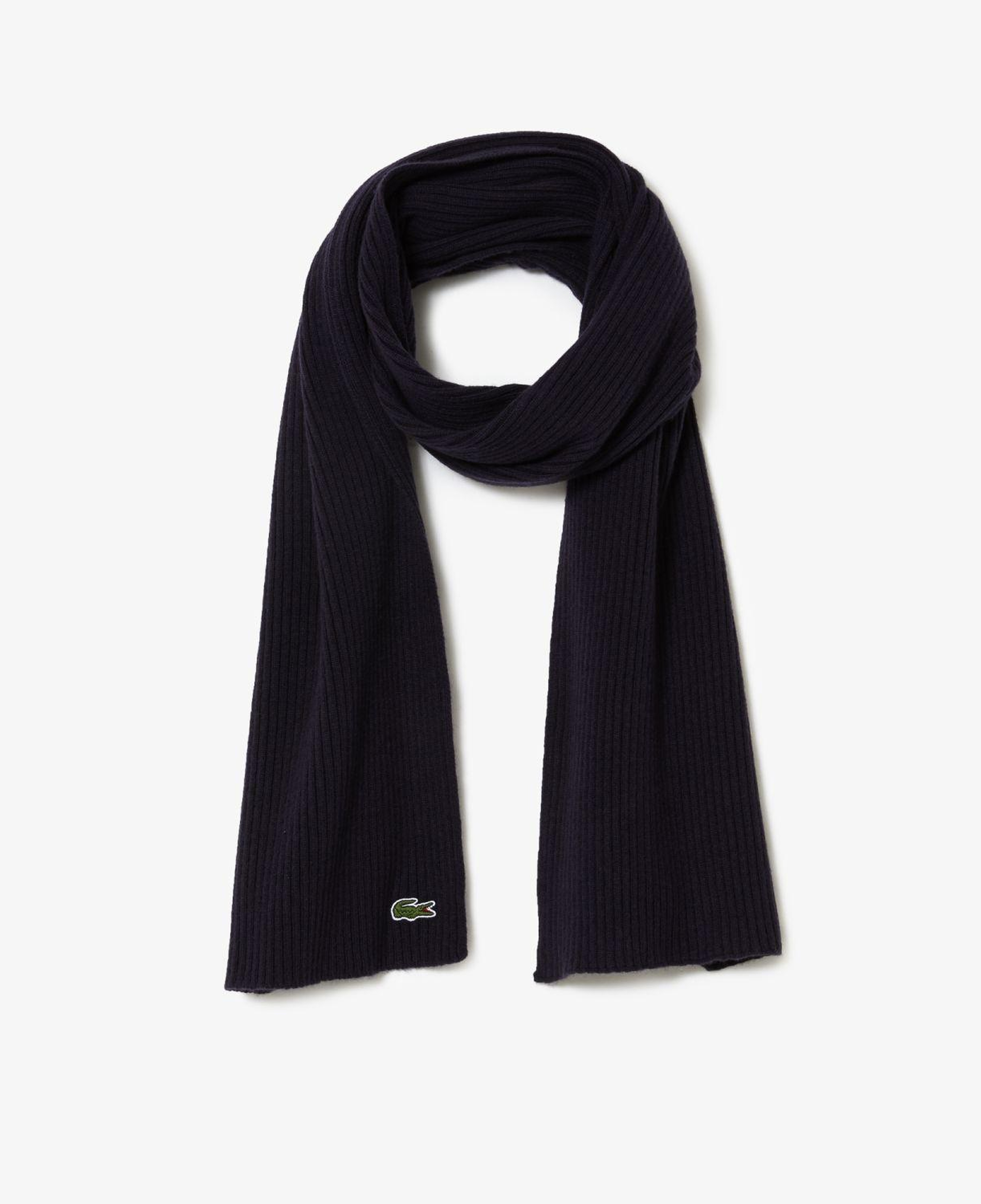 Lacoste Unisex Yün Lacivert Atkı