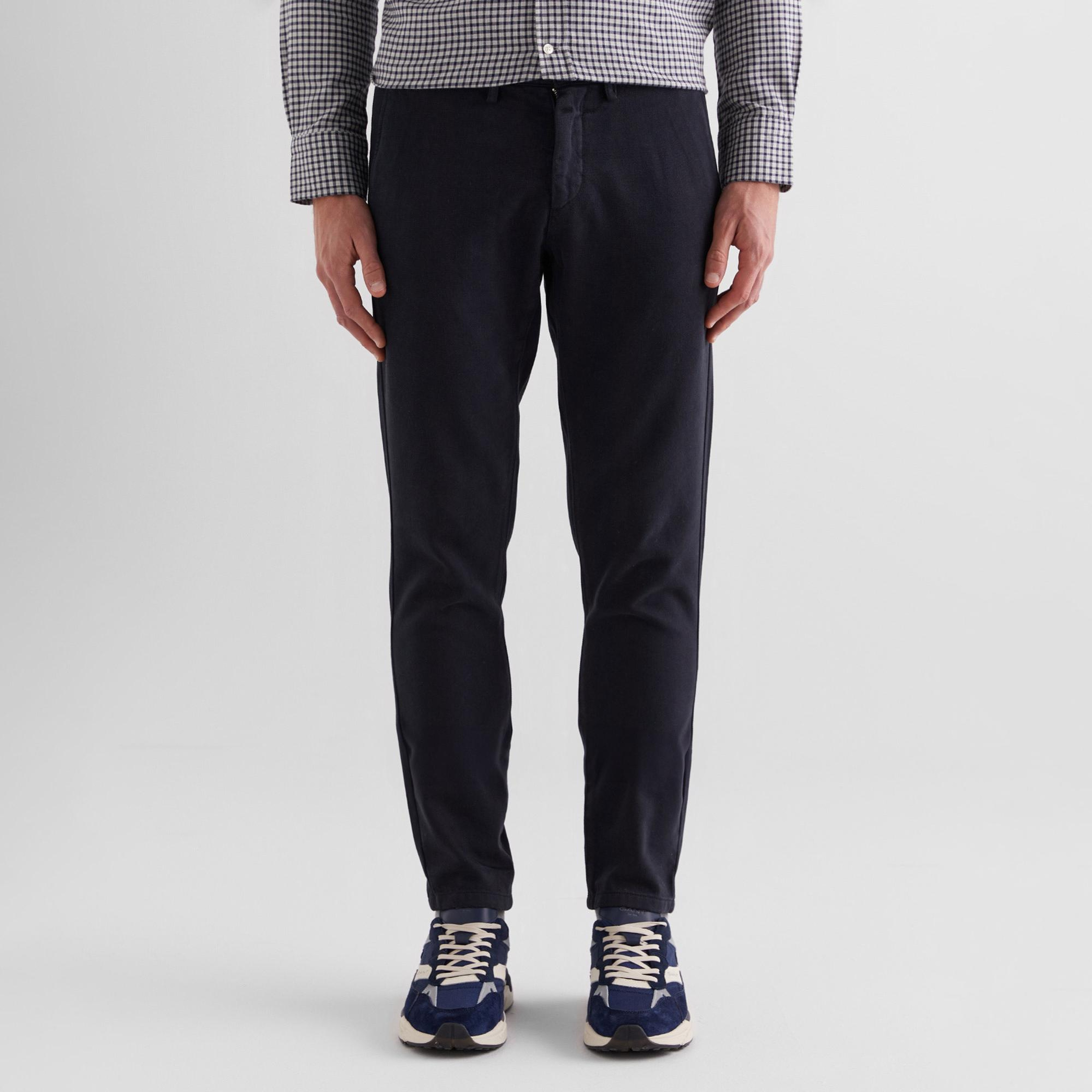 GANT Erkek Siyah Regular Fit Pantolon