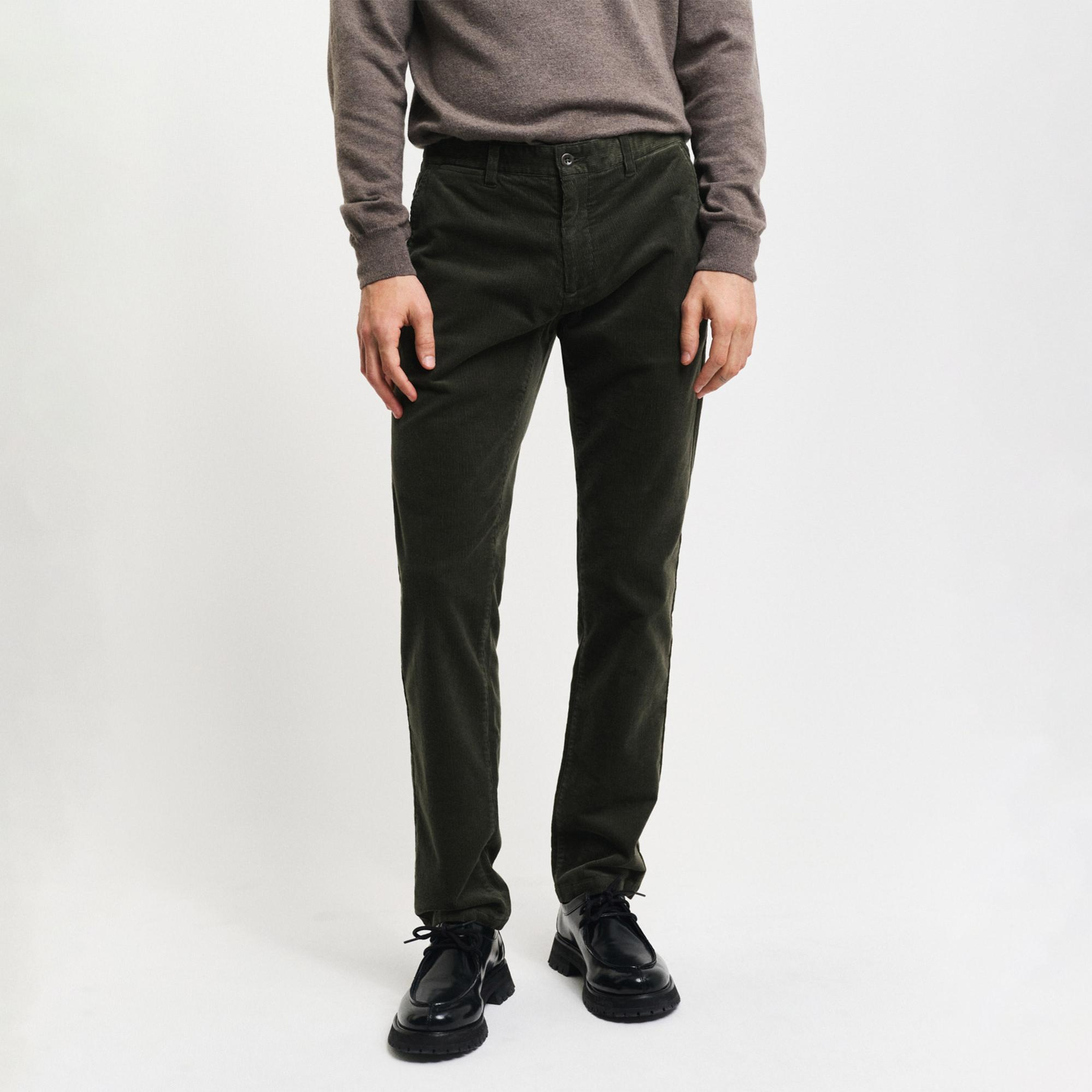 GANT Erkek Yeşil Slim Fit Pantolon