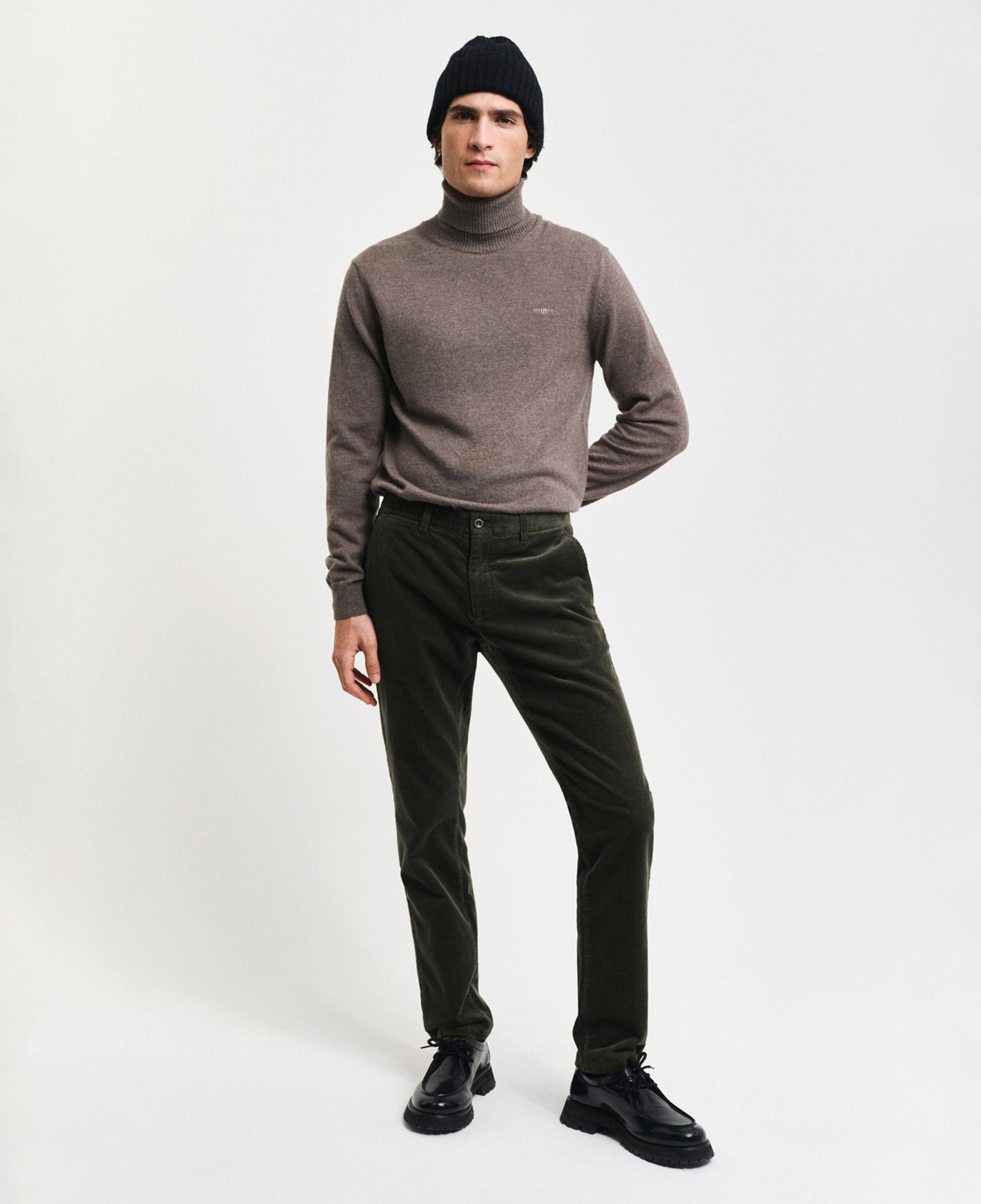 GANT Erkek Yeşil Slim Fit Pantolon