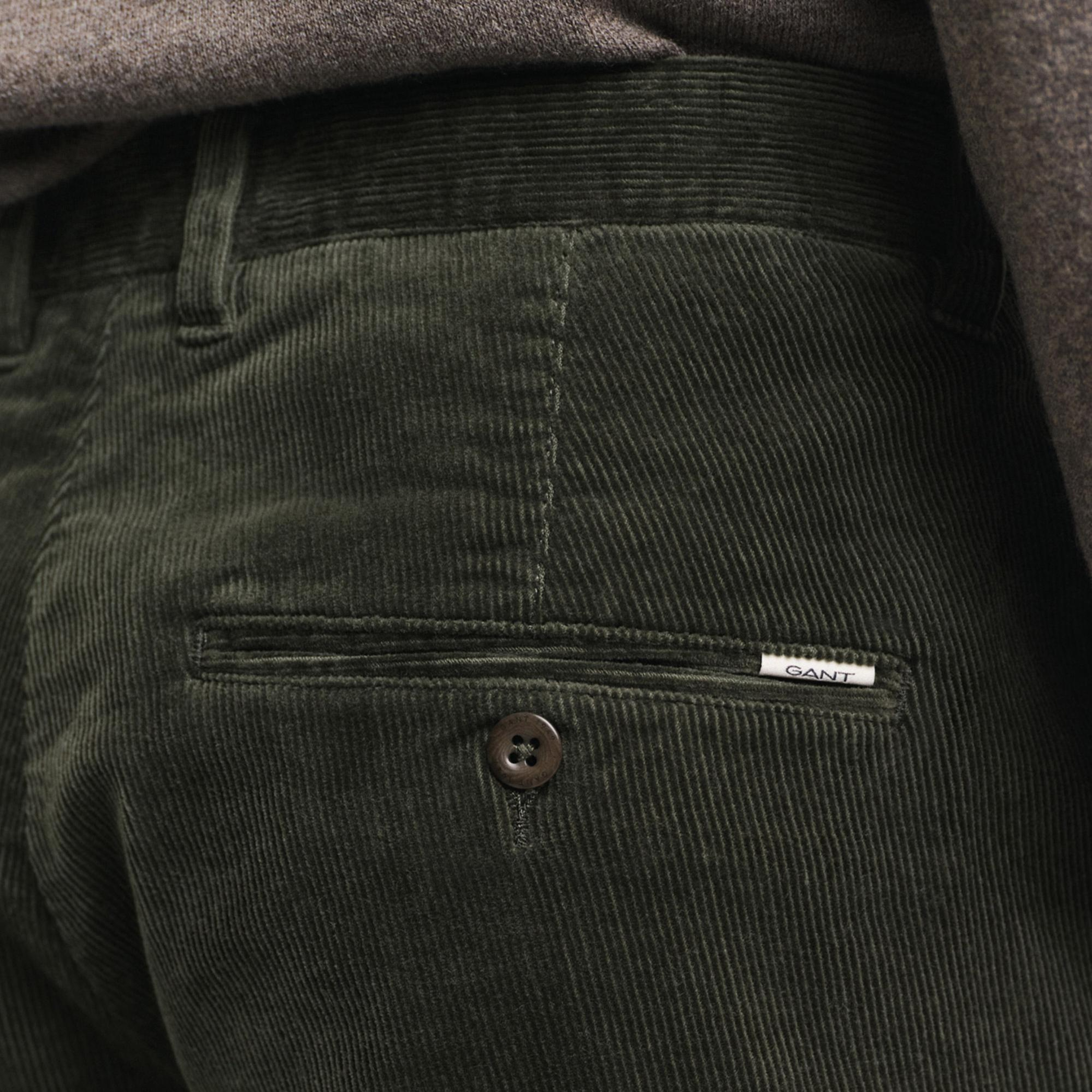 GANT Erkek Yeşil Slim Fit Pantolon