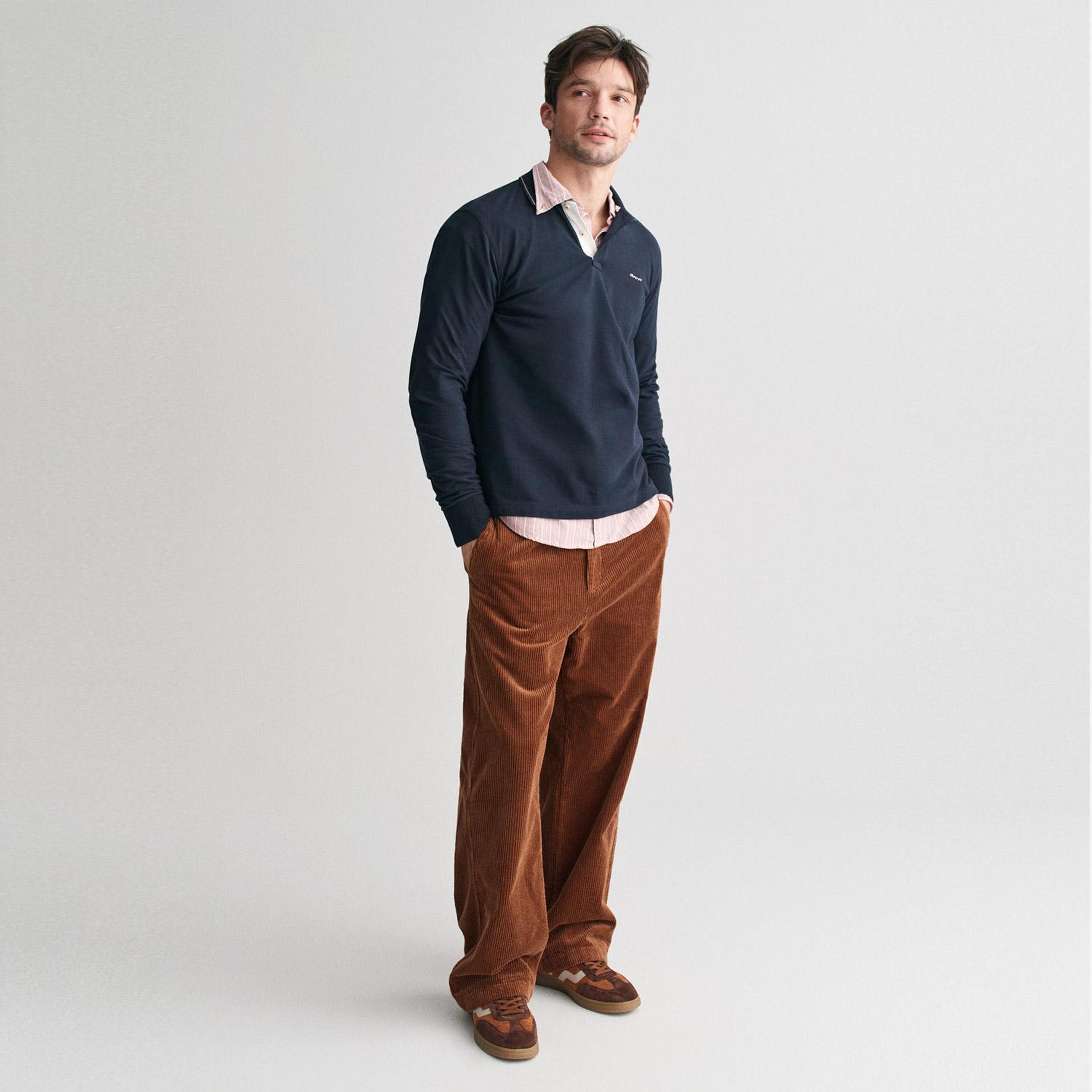 GANT Erkek Lacivert Regular Fit Polo