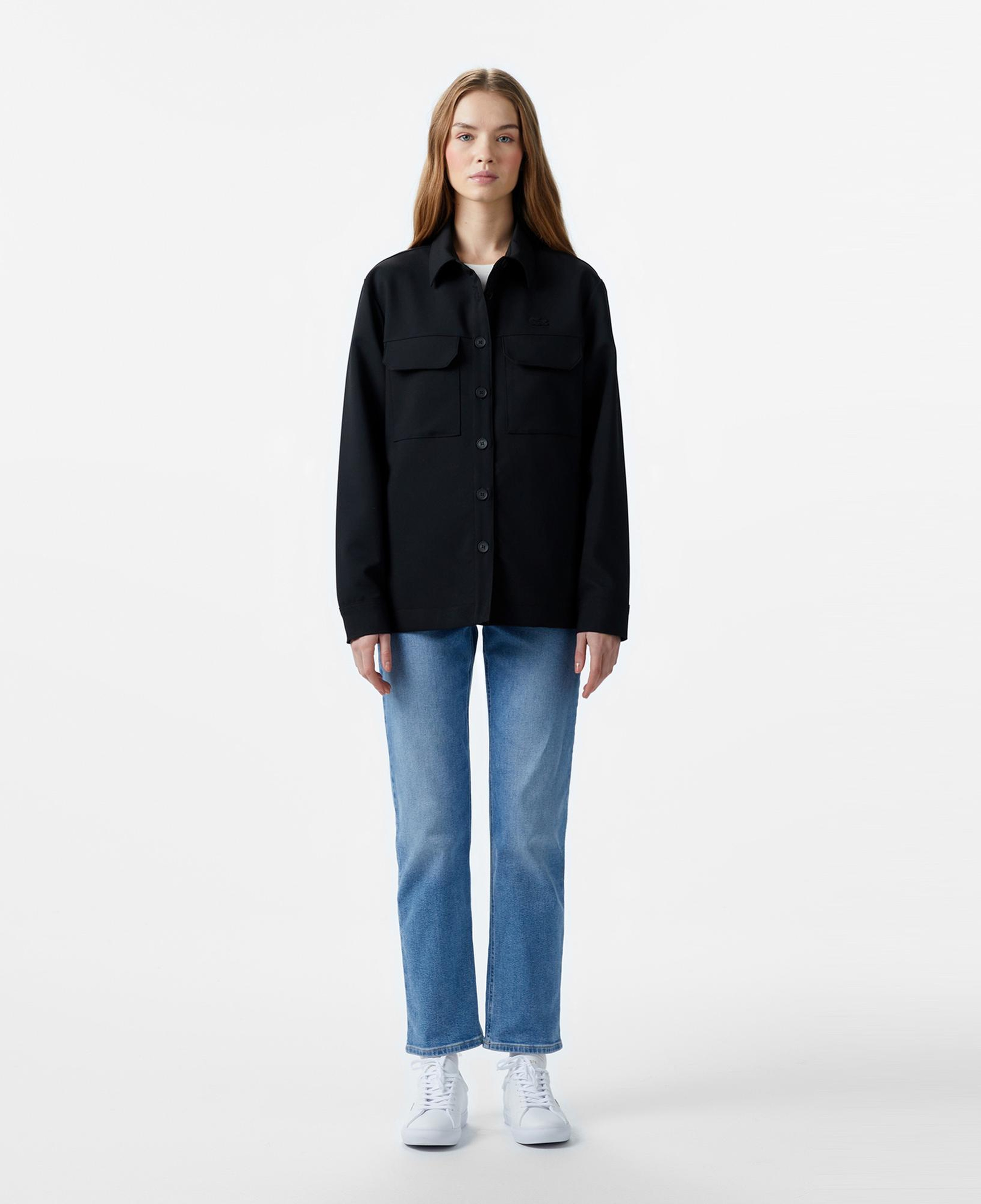 Kadın Regular Fit Siyah Gömlek