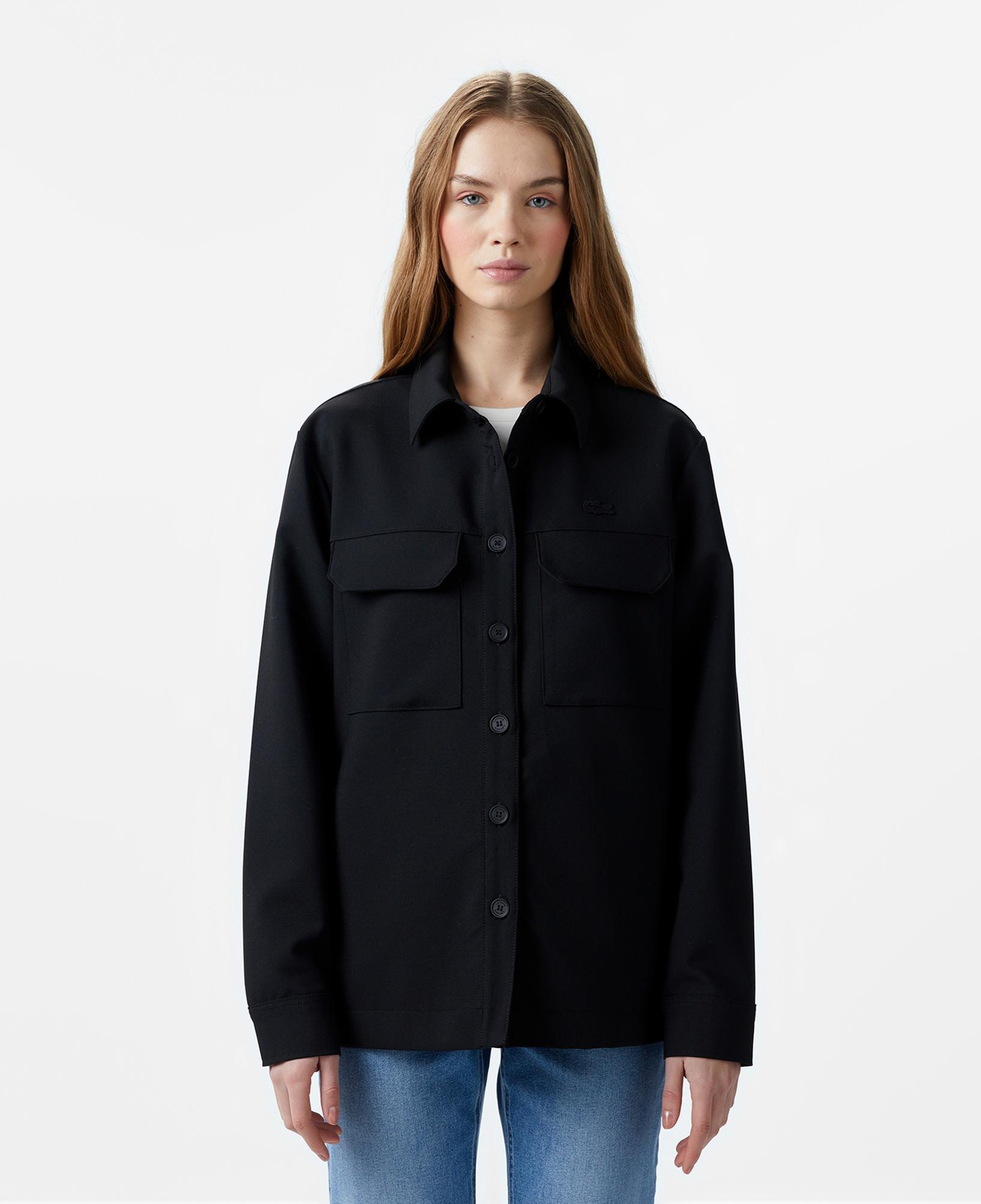 Kadın Regular Fit Siyah Gömlek