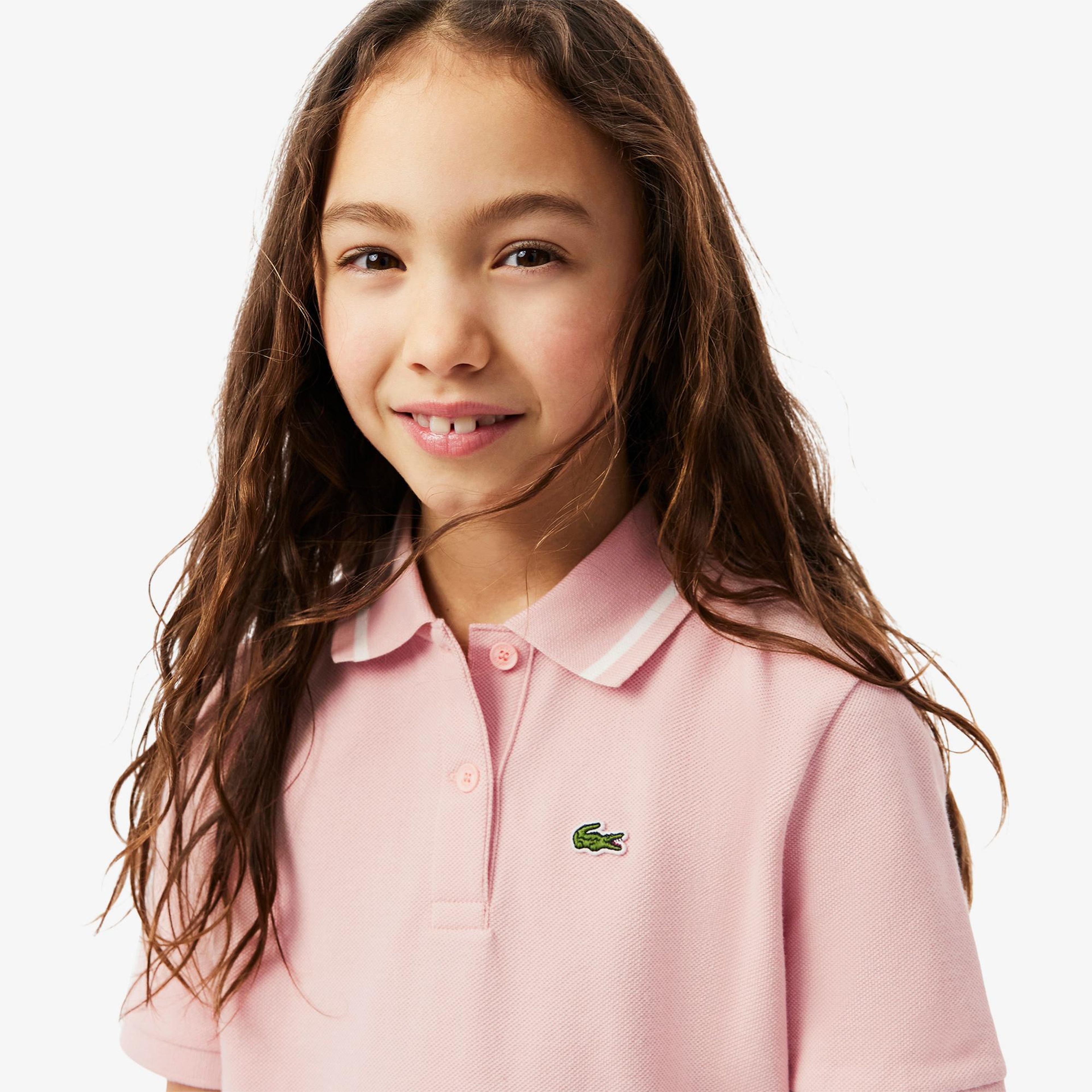 Lacoste Kız Çocuk Pembe Polo