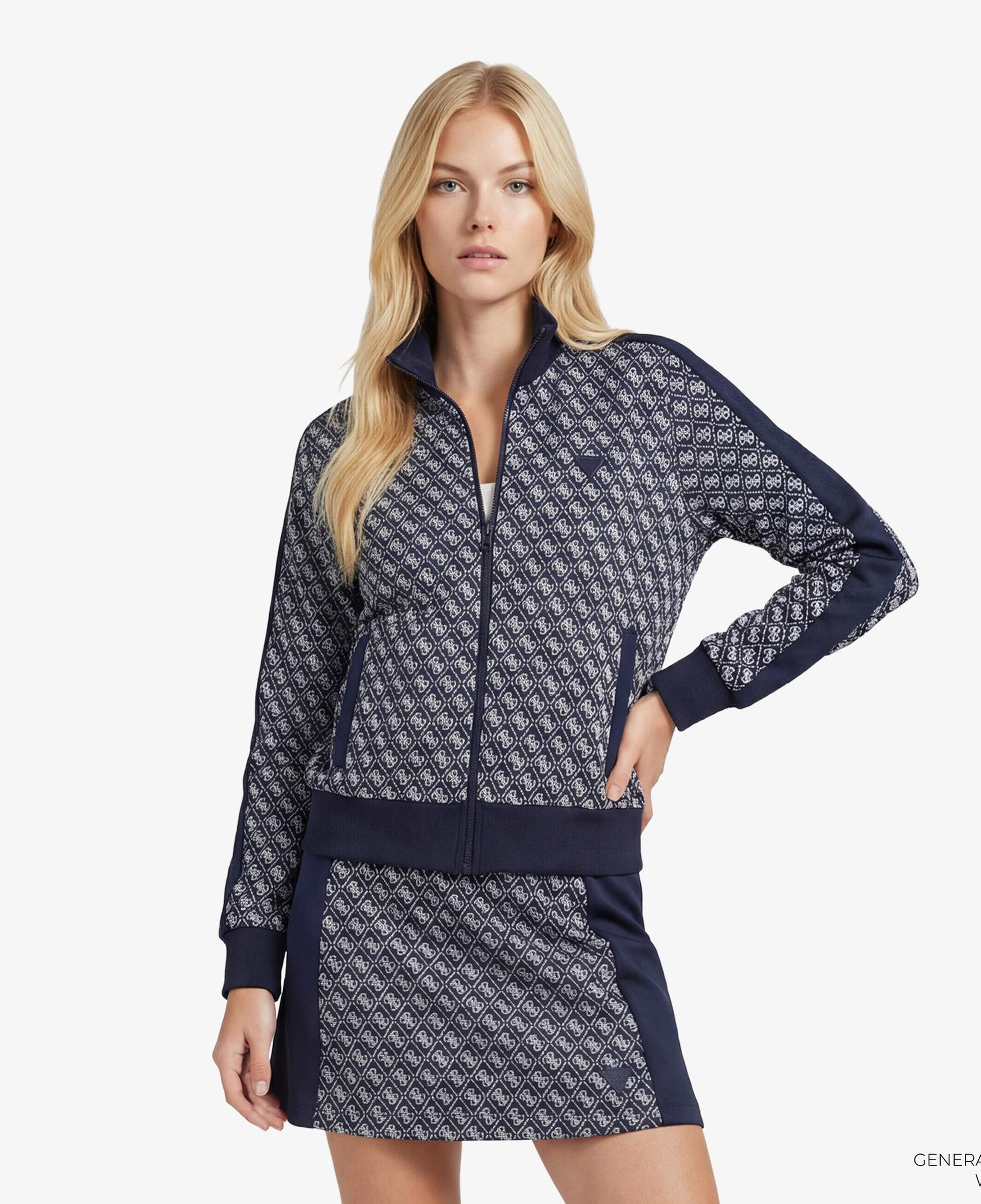 Guess Maya Aktif Kadın Lacivert Sweatshirt