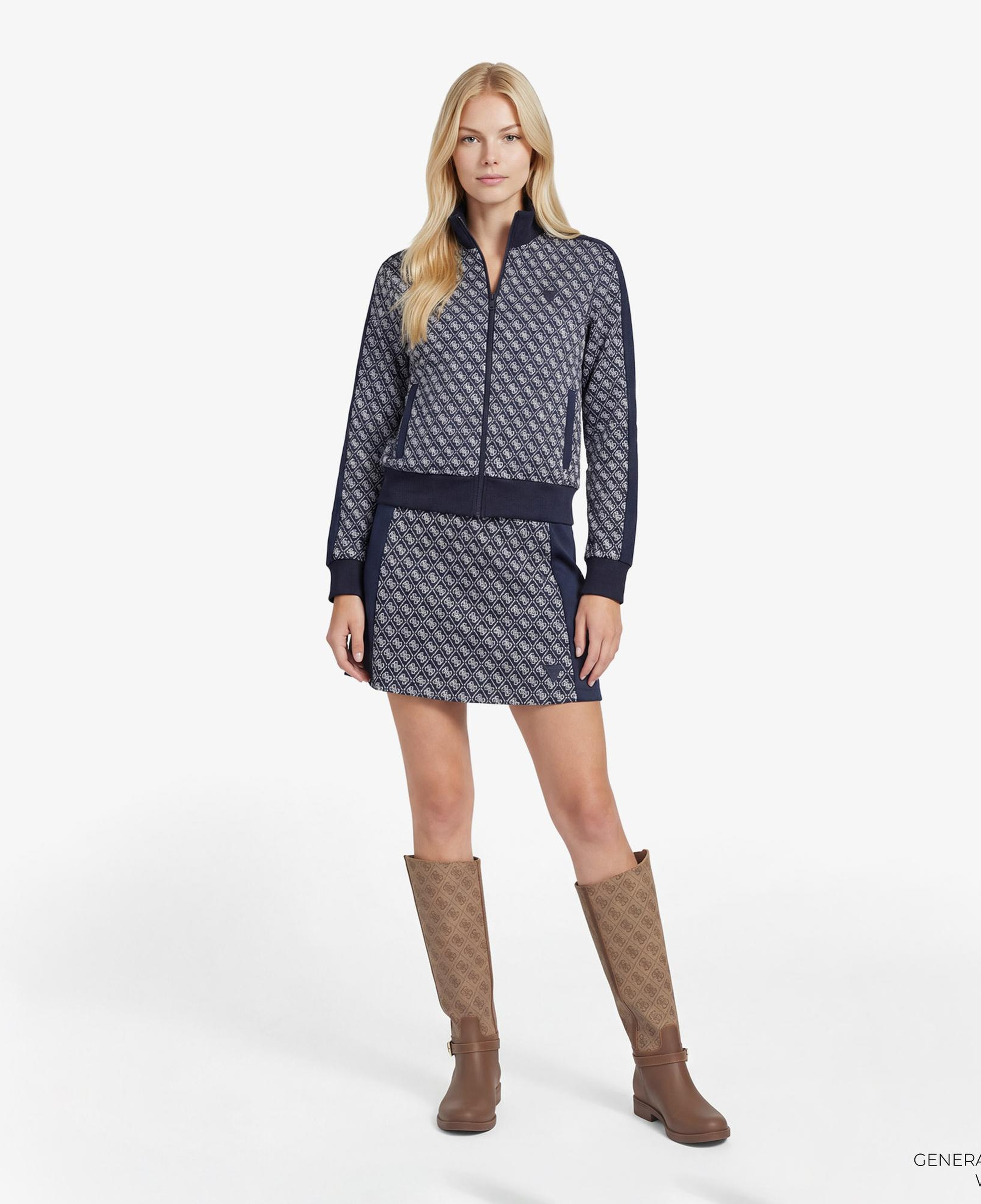 Guess Maya Aktif A Kesim Kadın Lacivert Etek