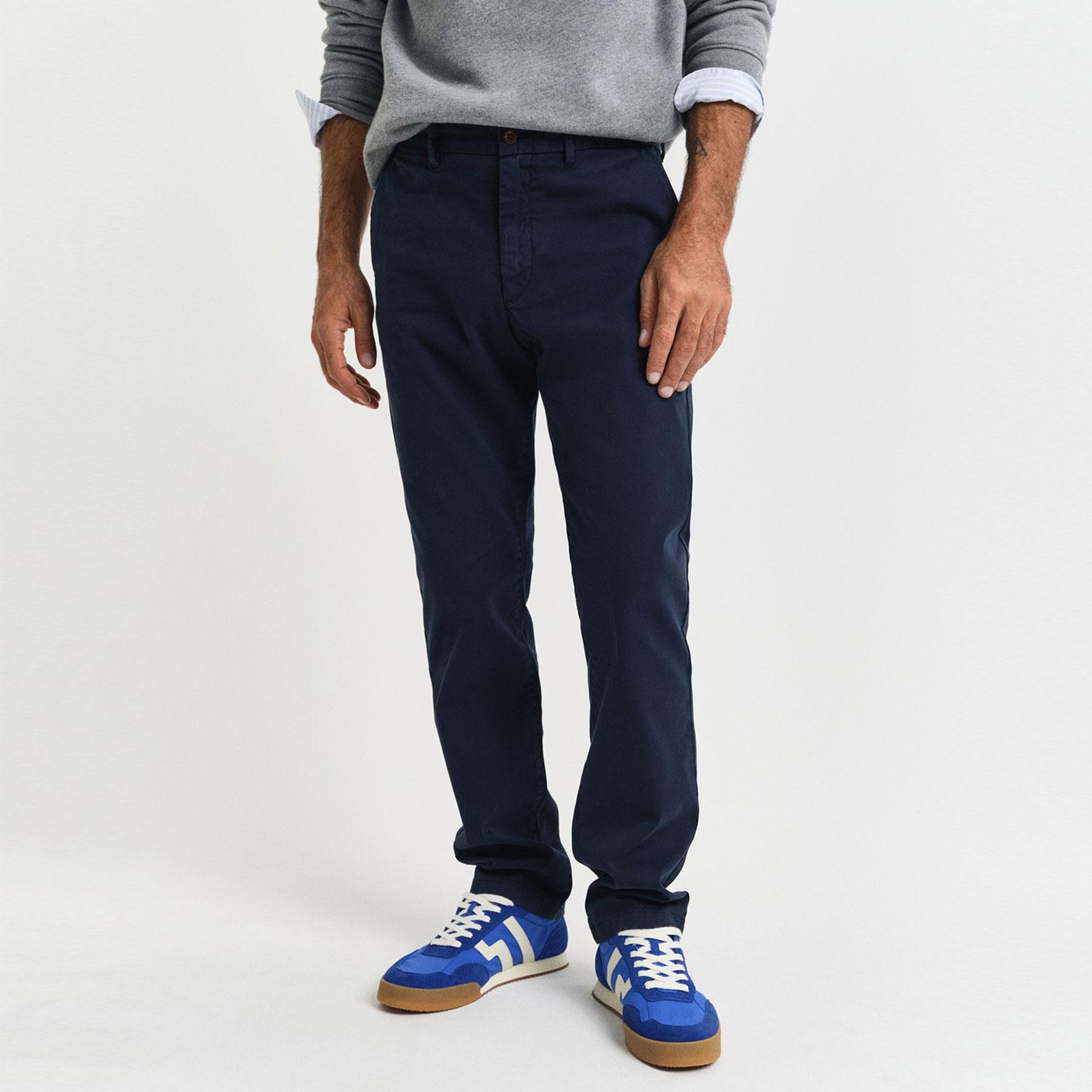 GANT Erkek Lacivert Slim Fit Pantolon