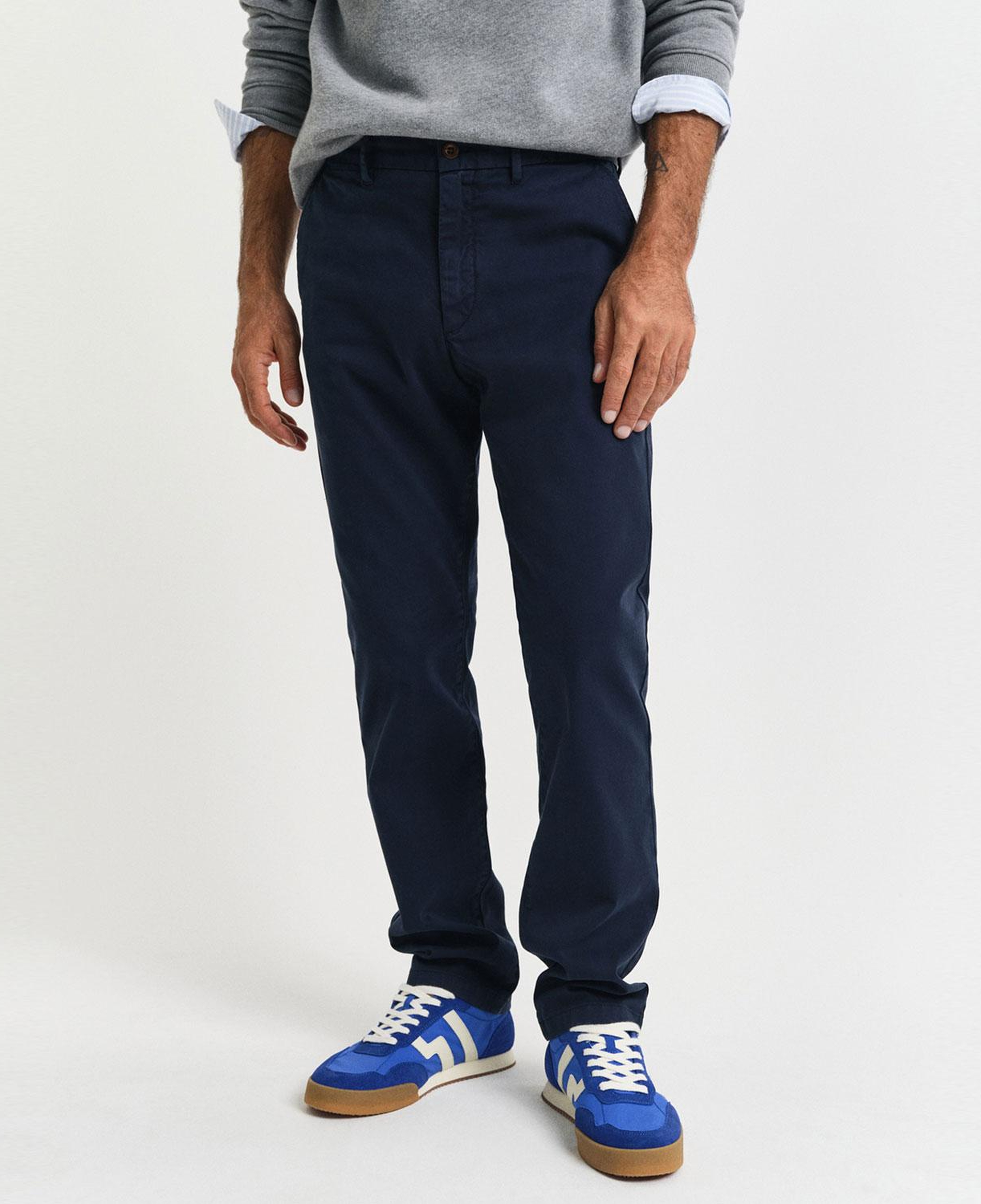 GANT Erkek Lacivert Slim Fit Pantolon
