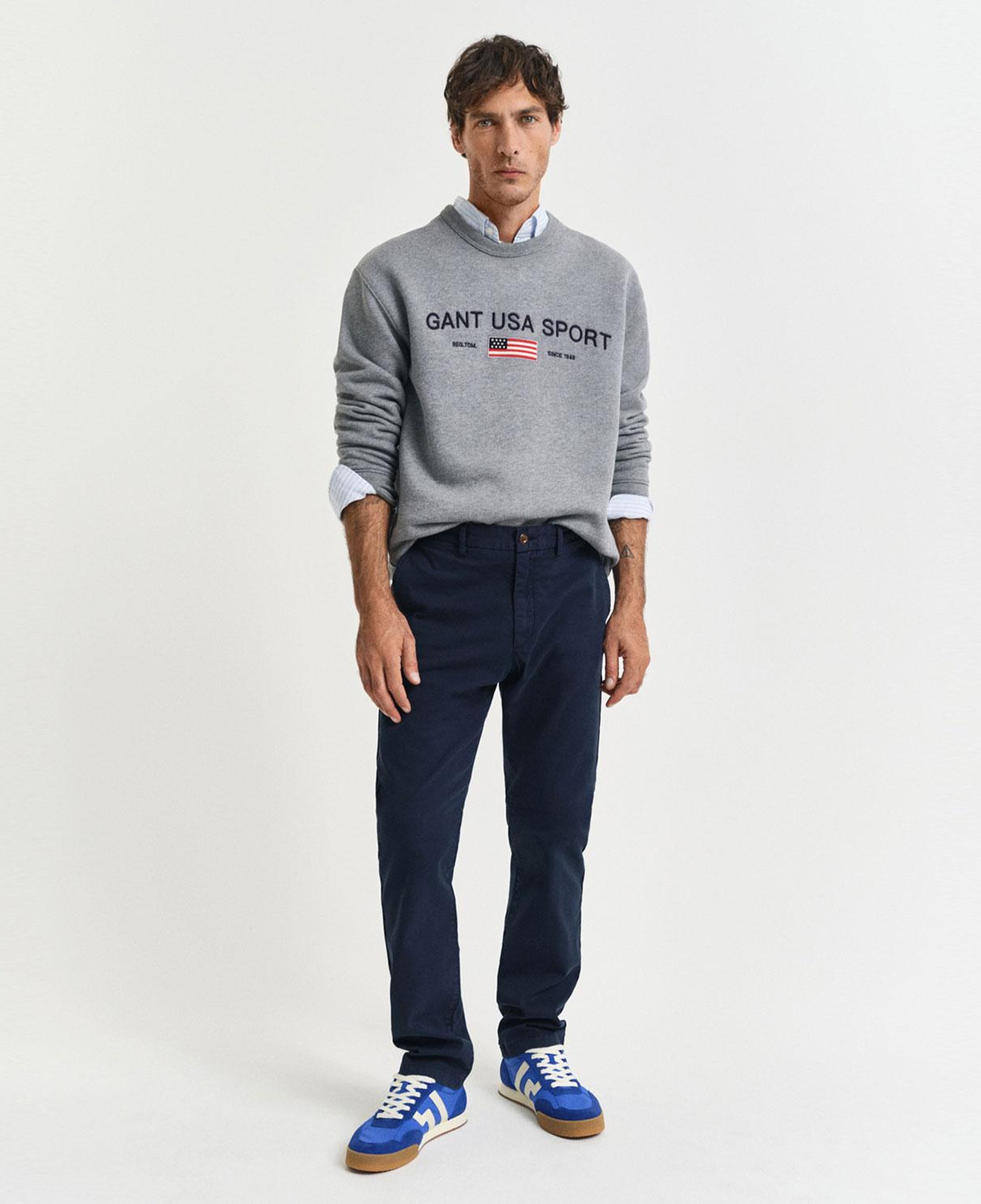 GANT Erkek Lacivert Slim Fit Pantolon