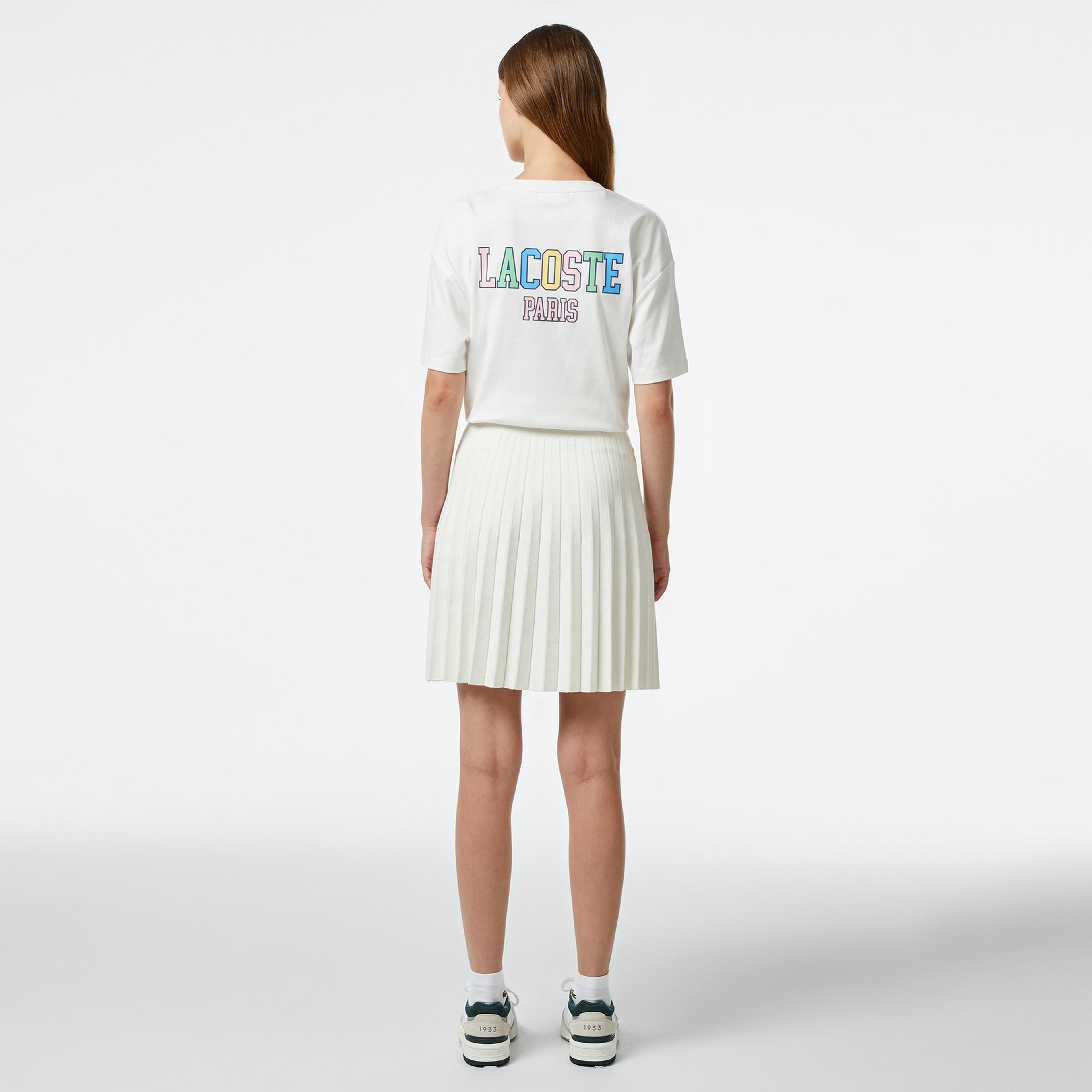 Kadın Flare Fit Beyaz Etek