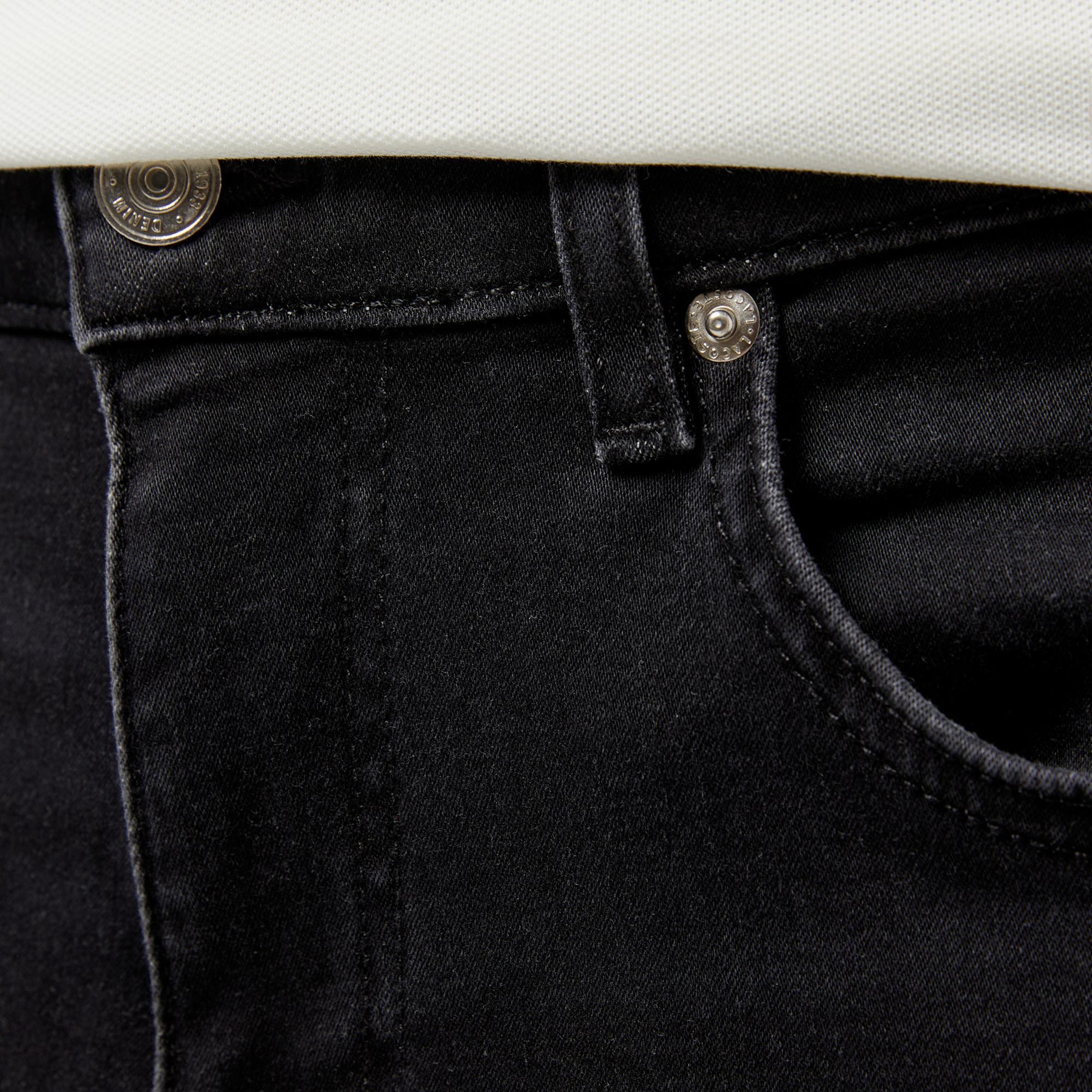 Erkek Regular Fit Denim Siyah Pantolon