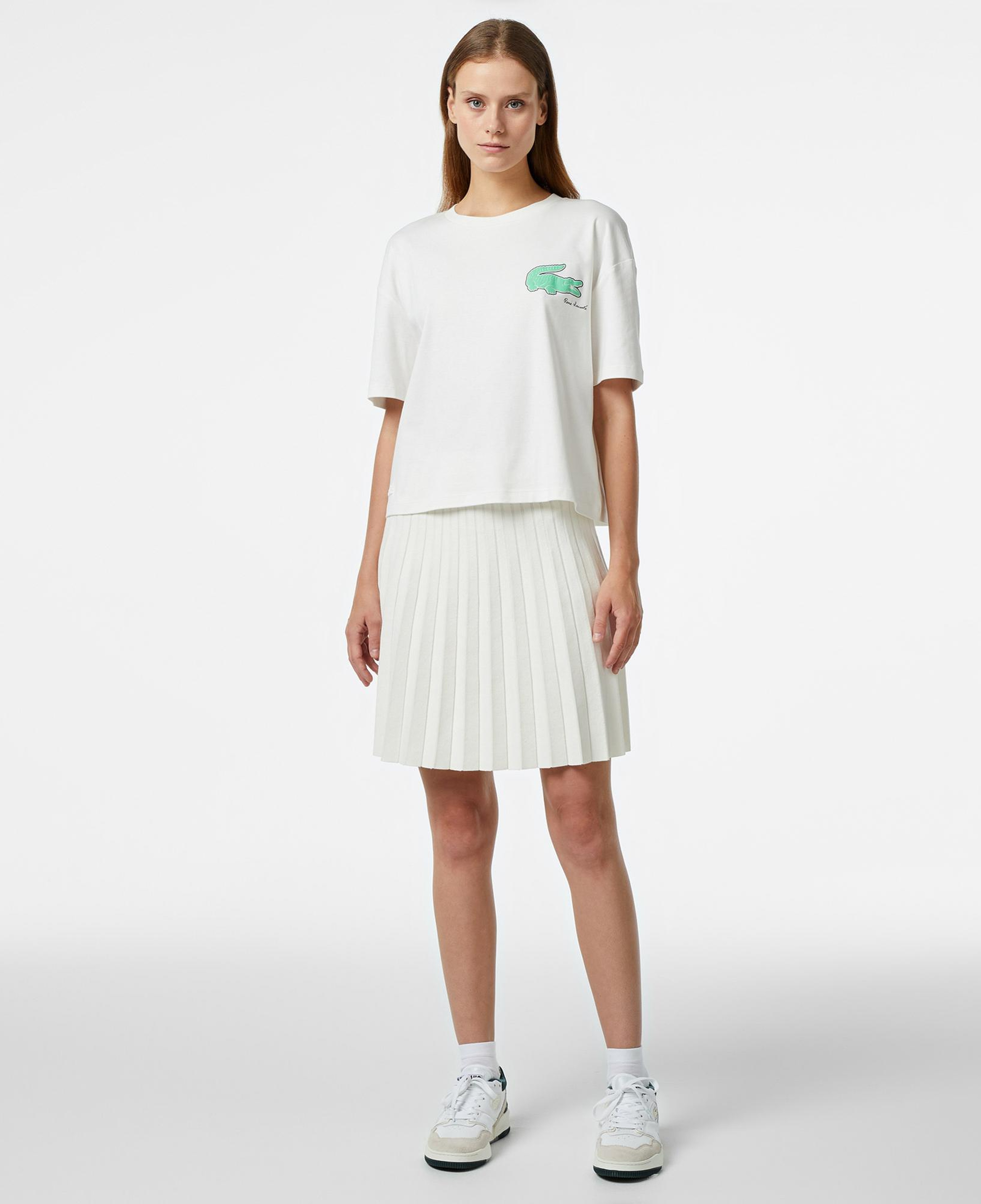 Kadın Flare Fit Beyaz Etek